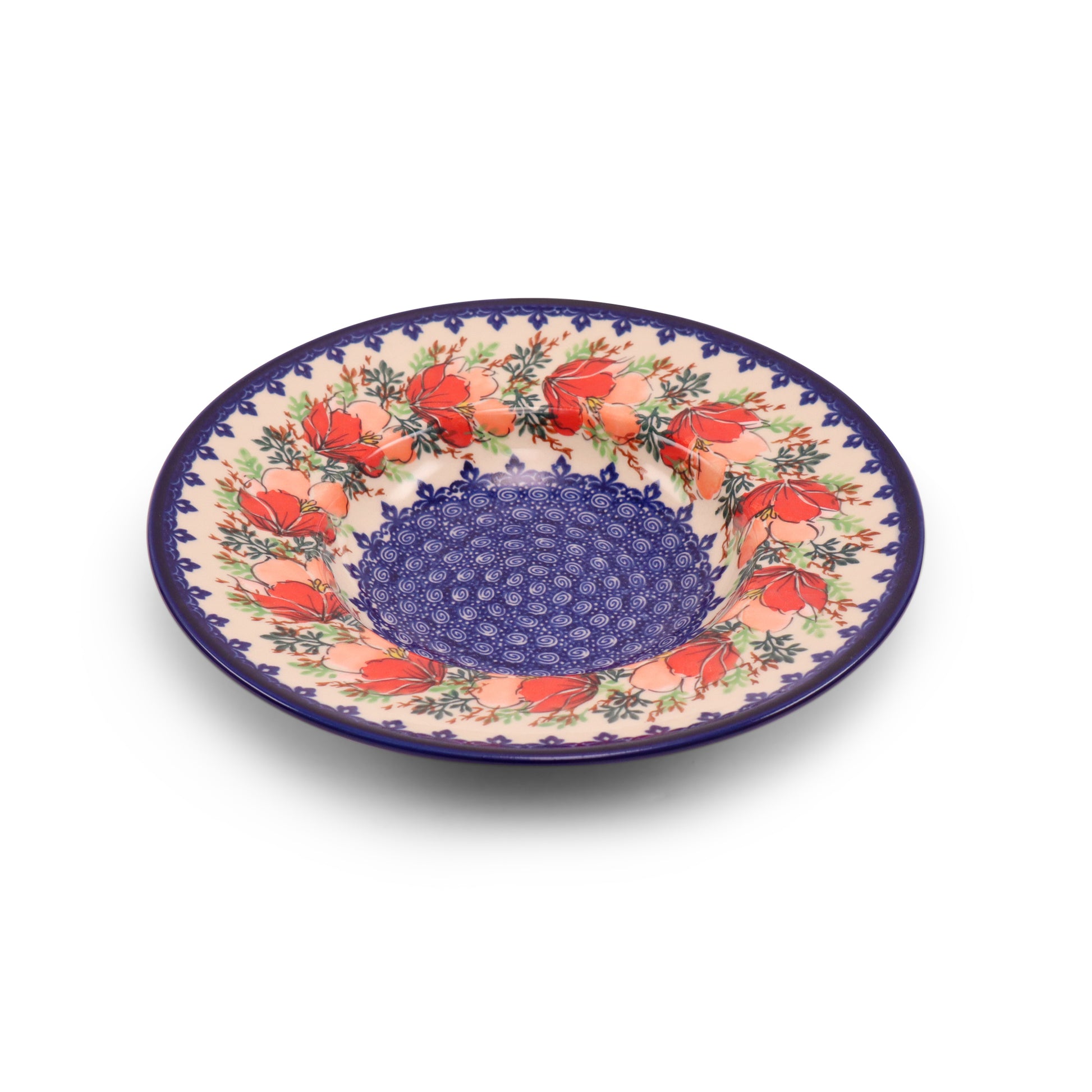 10" Pasta Bowl, Pattern: Hibiscus