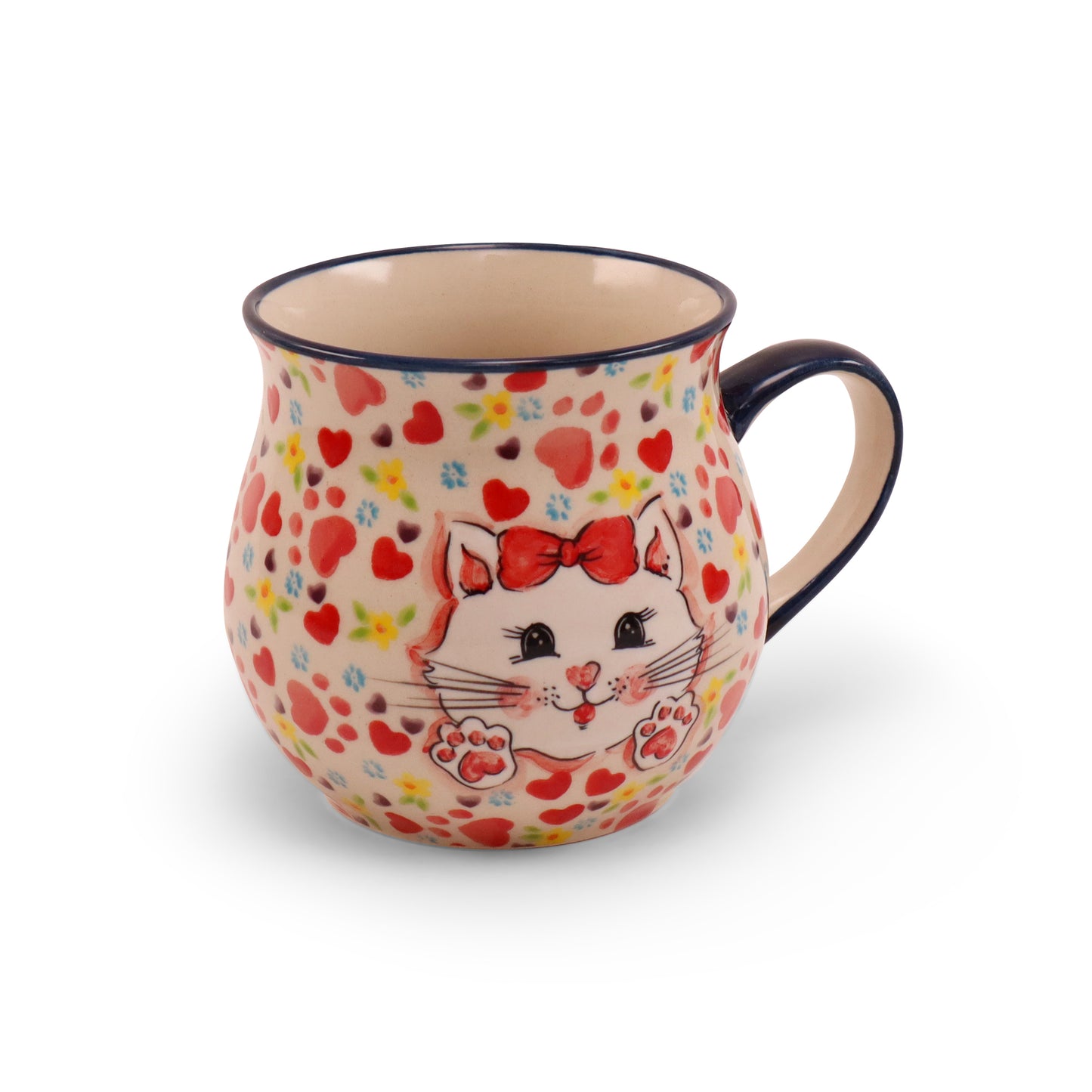 18oz Belly Mug LE. Pattern: Hi Kitty