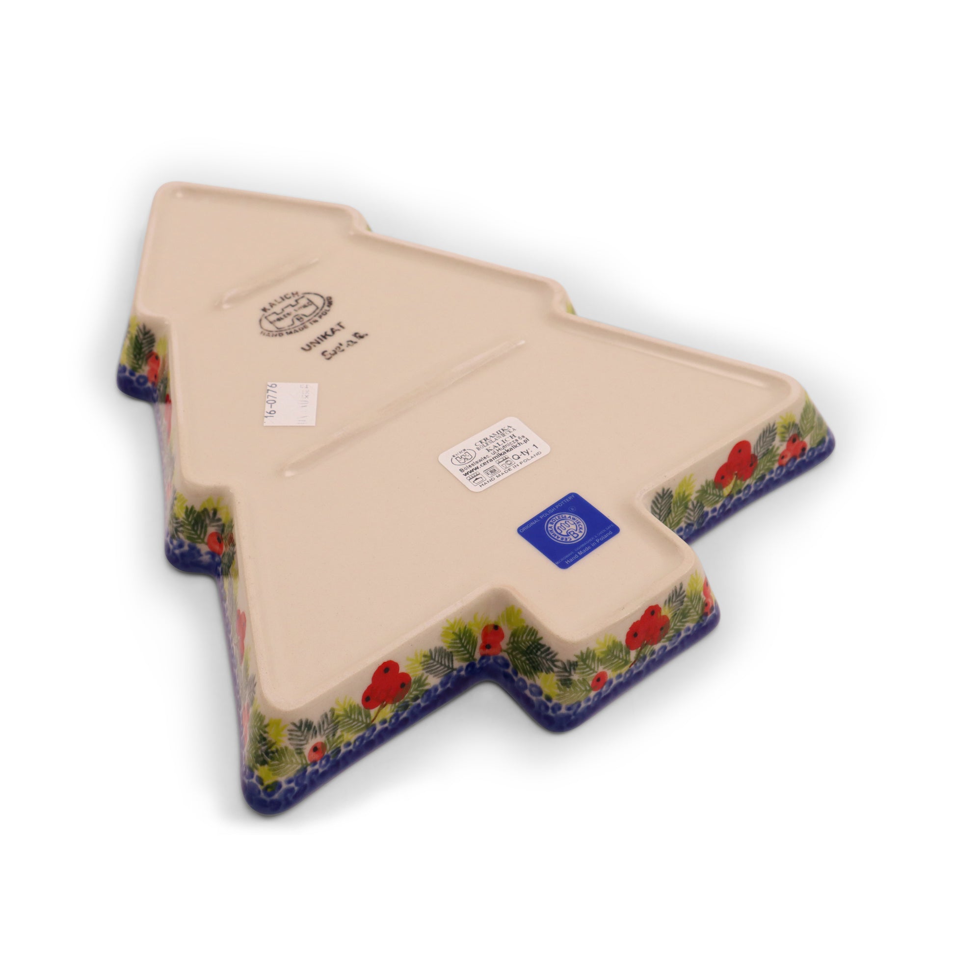 11"x9.5" Tree Divided Tray. Pattern: Happy Time