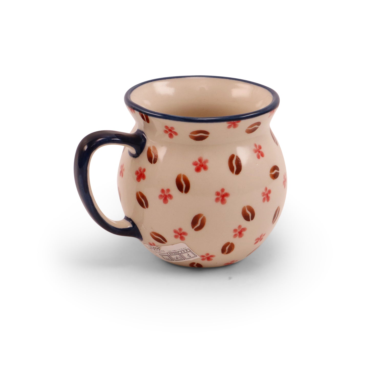 12oz Belly Mug LE. Pattern: Bear and Coffee