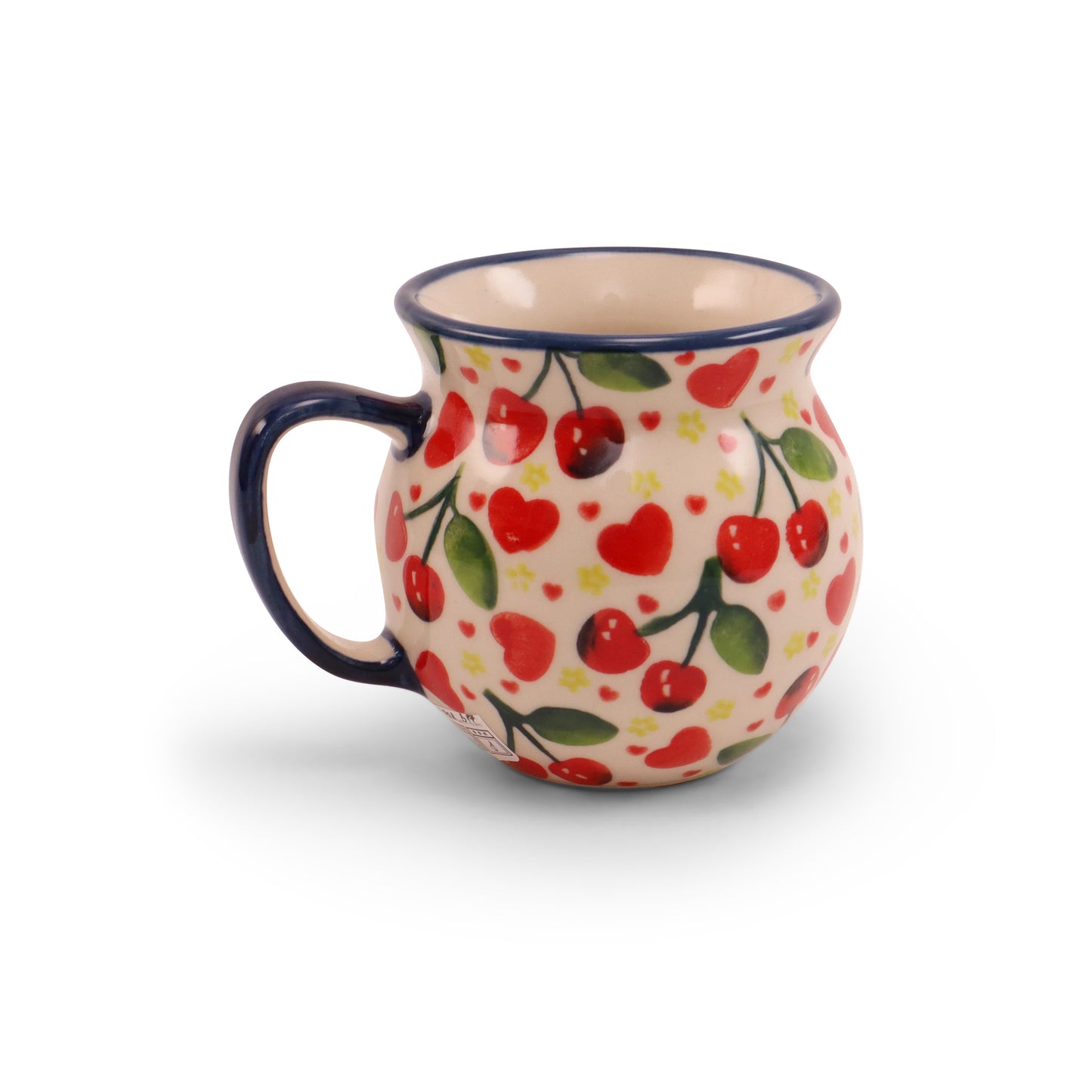 12oz Belly Mug. Pattern: Mon Cheri
