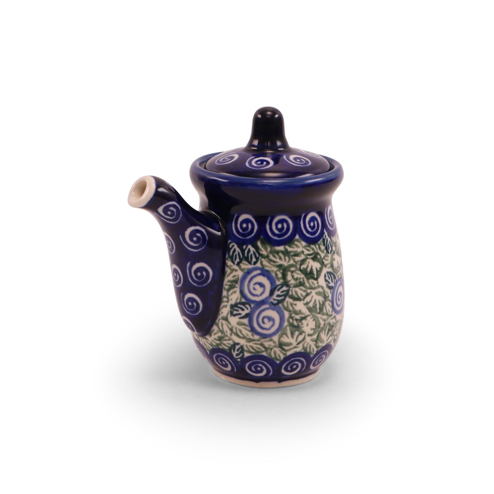 6oz Cruet. Pattern: Swirls