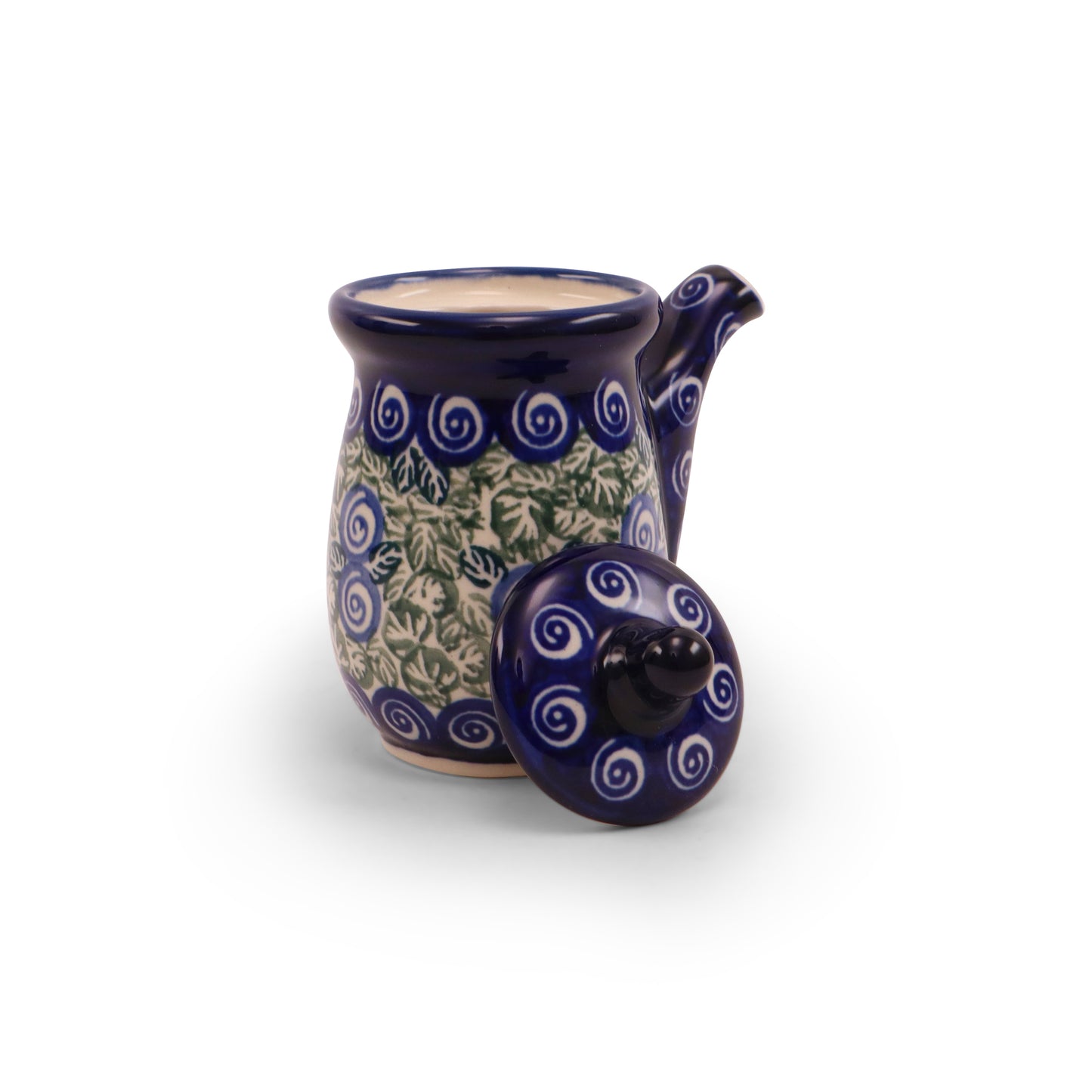 6oz Cruet. Pattern: Swirls