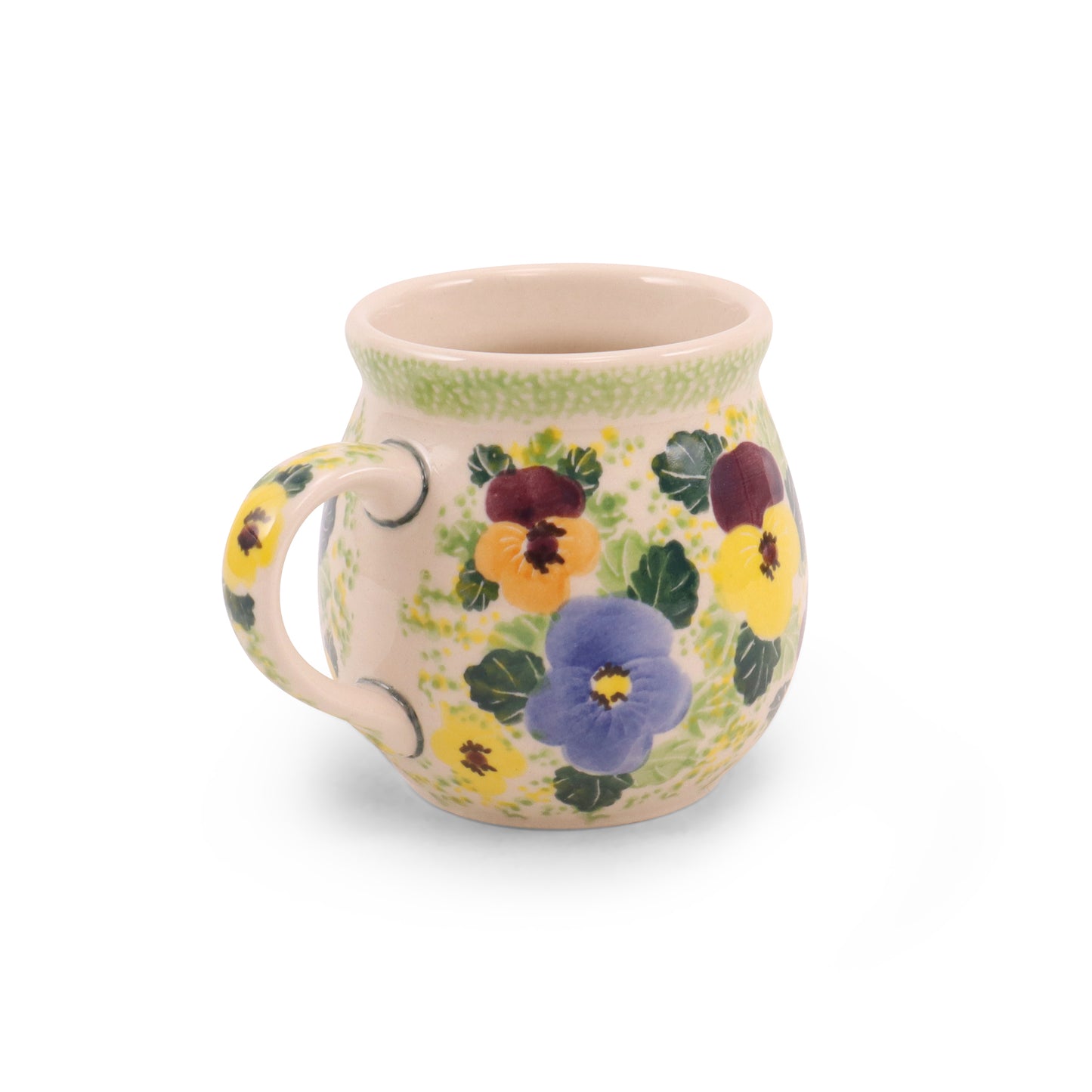 12oz Belly Mug. Pattern: Closing Time