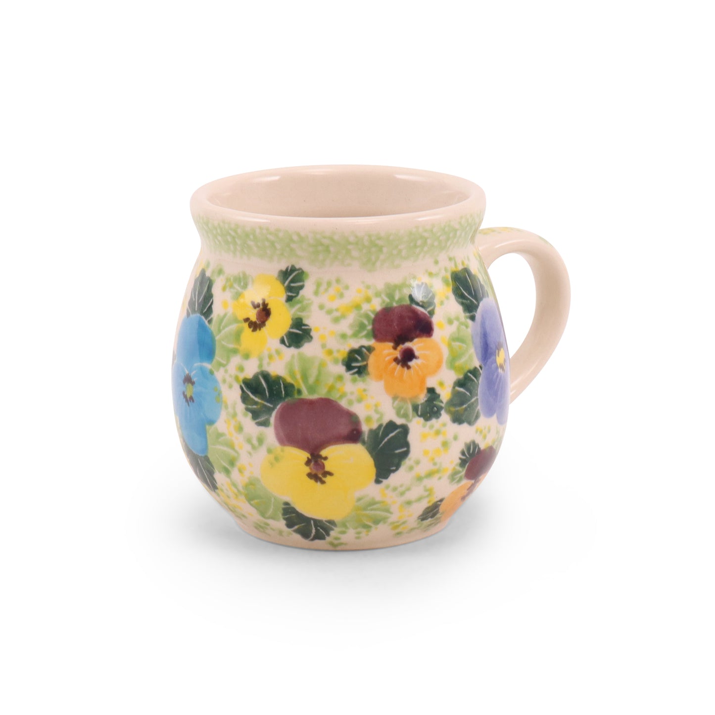 12oz Belly Mug. Pattern: Closing Time