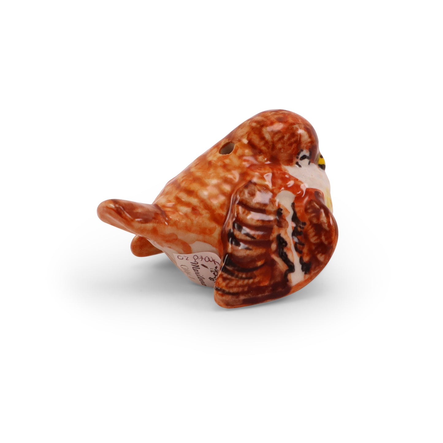 2.5"x2" Bird Figurine. Pattern: Finch