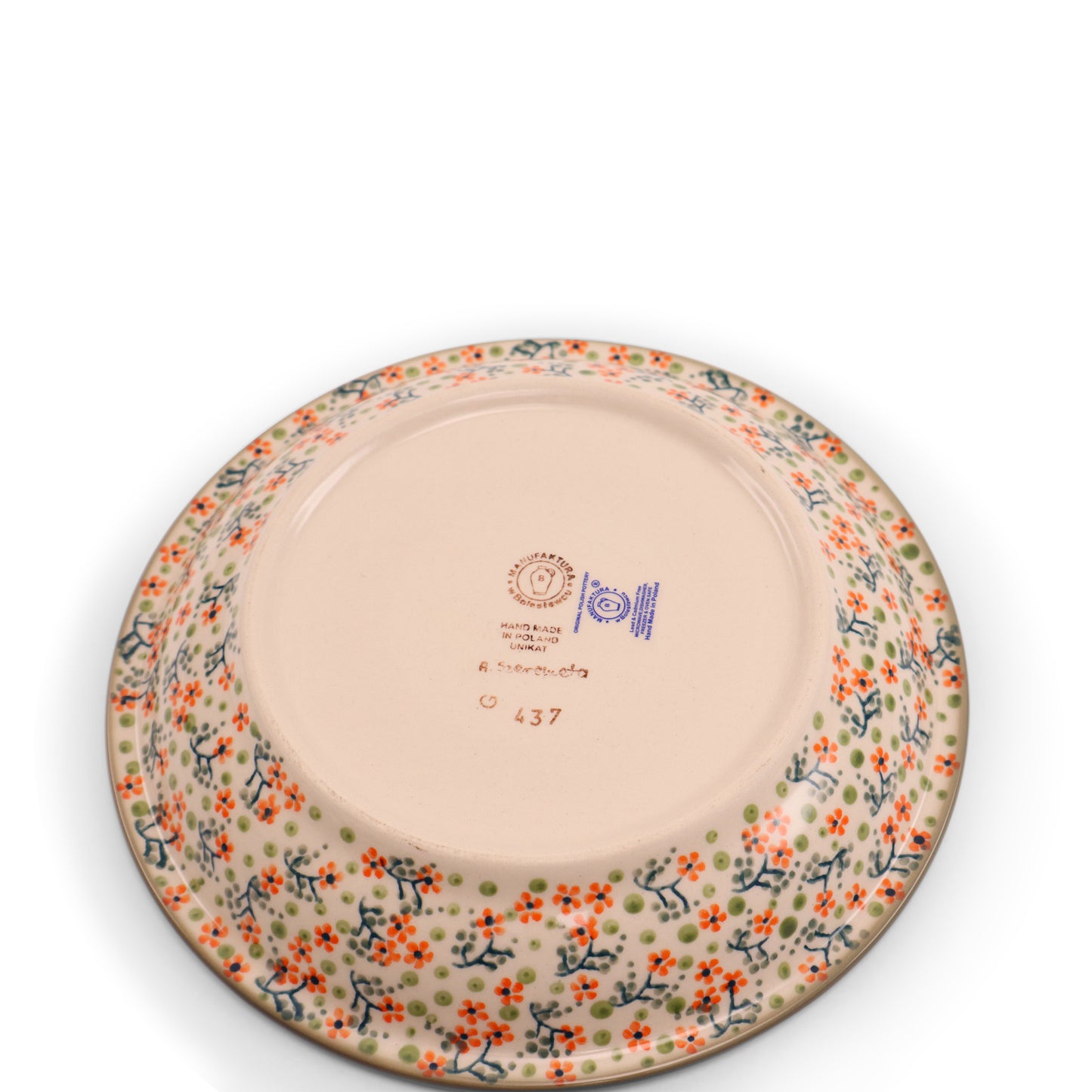 9" Deep Plate. Pattern: Olive Bounty
