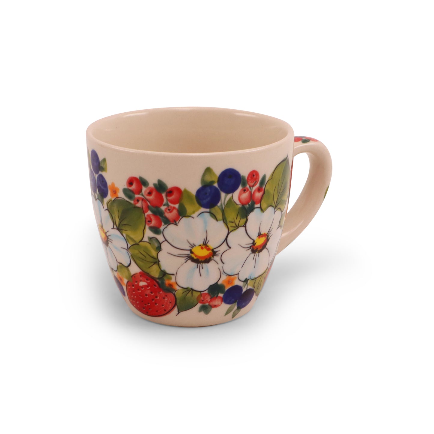 8oz Espresso Mug. Pattern: Fresh Squeezed