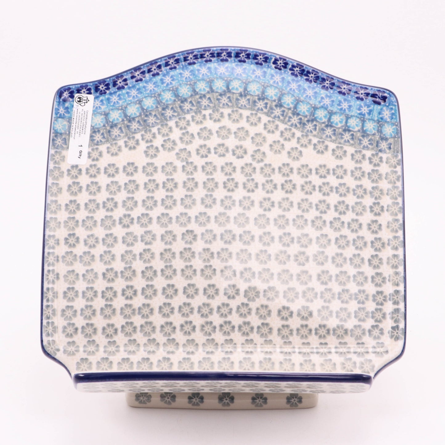 9.5"x9" Book Stand. Pattern: Polar Breeze