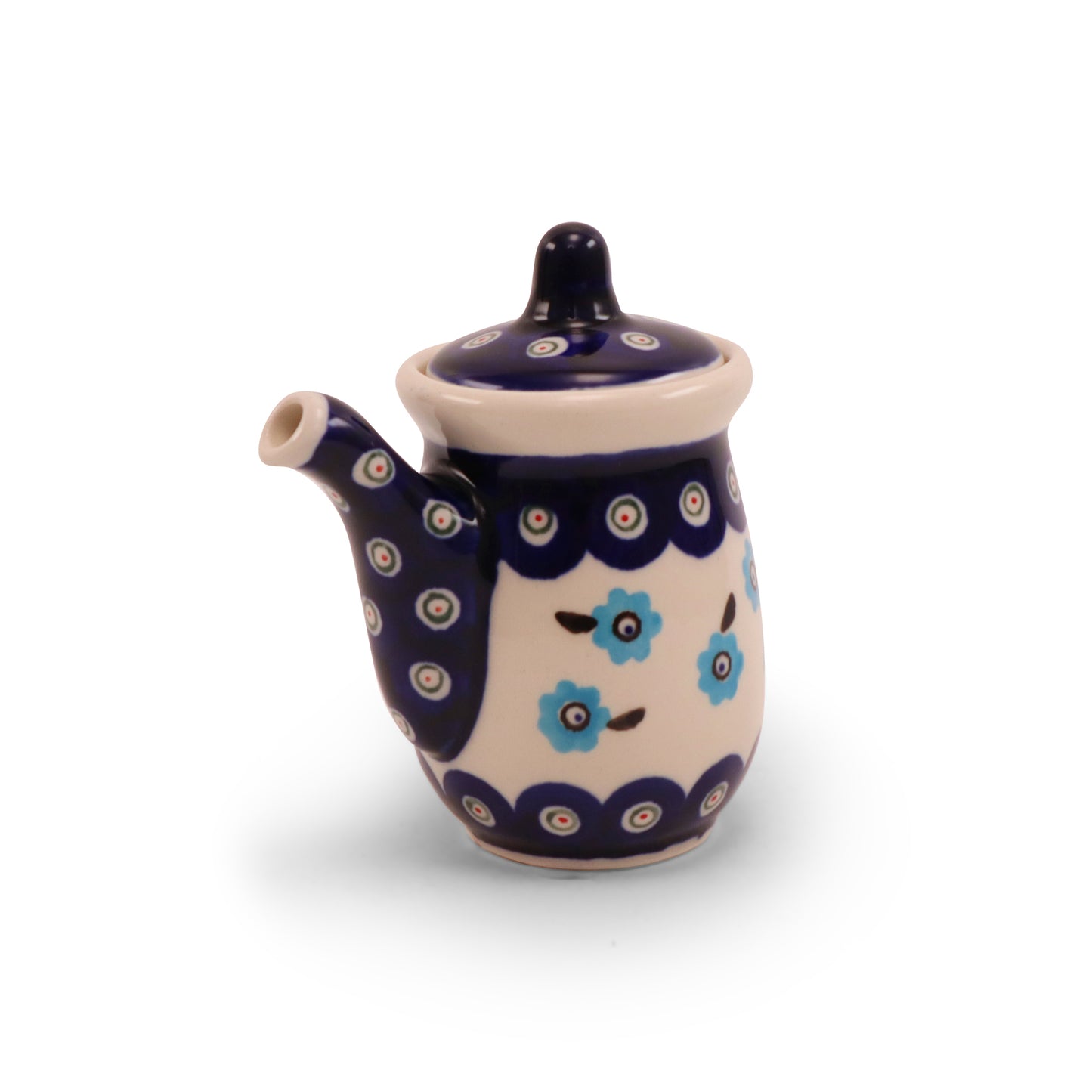 6oz Cruet. Pattern: Forget Me Not