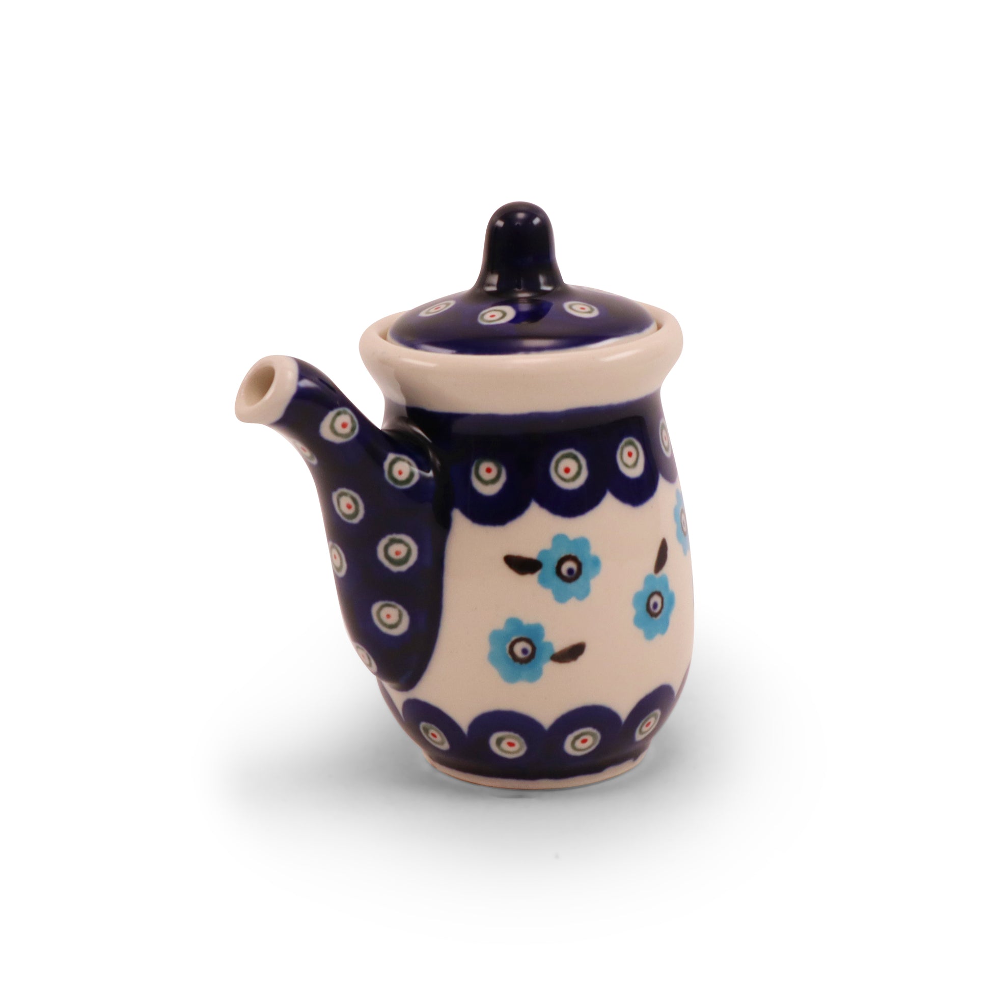 6oz Cruet. Pattern: Forget Me Not