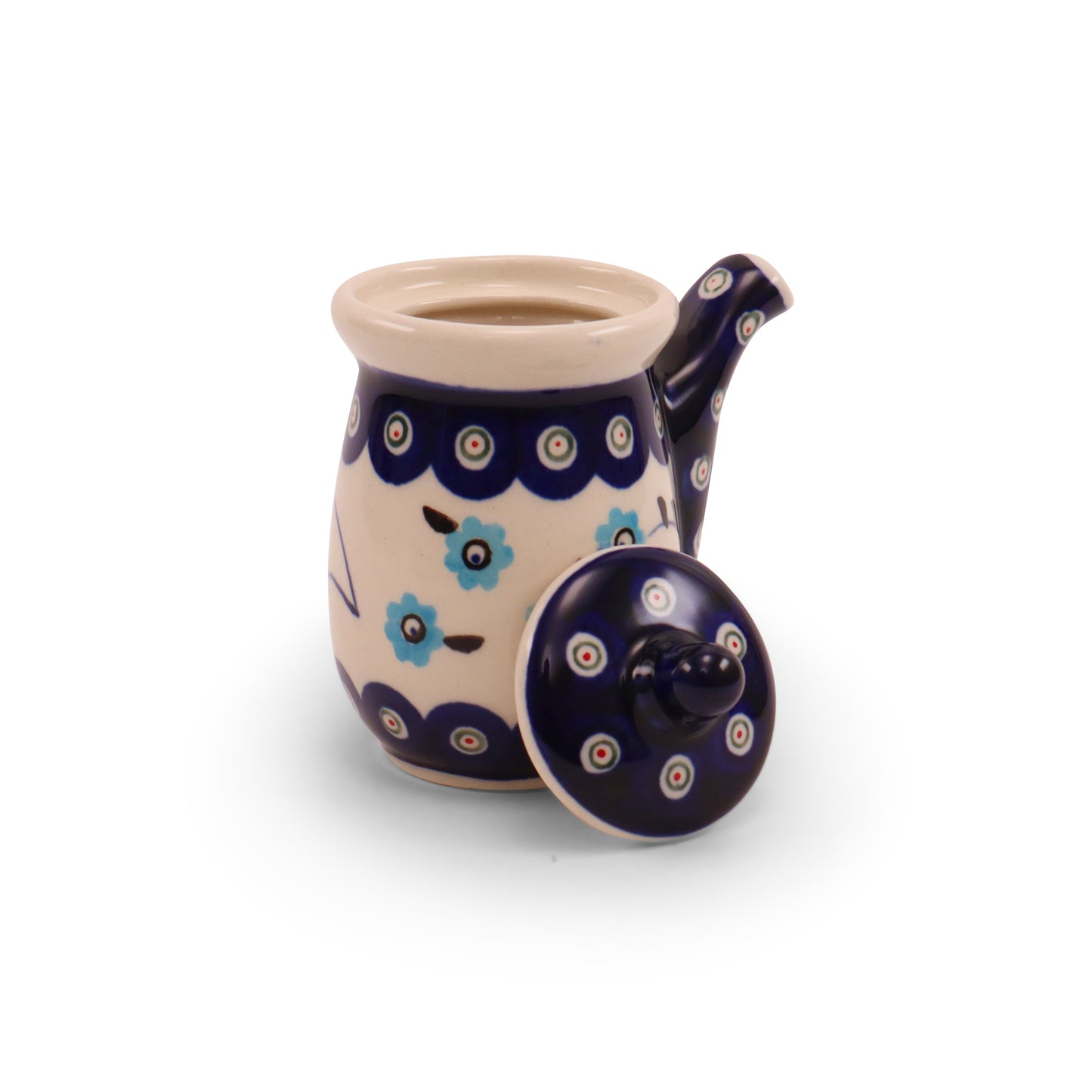 6oz Cruet. Pattern: Forget Me Not