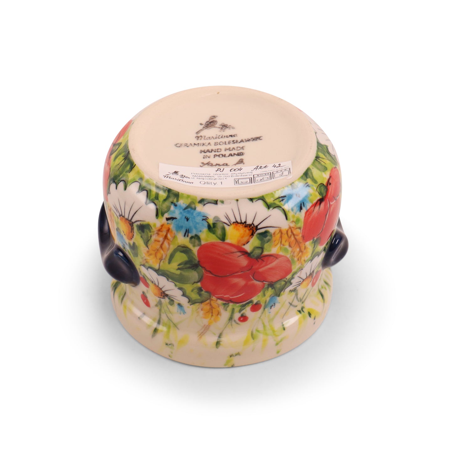 16oz Covered Jar with Handles. Pattern: Lato