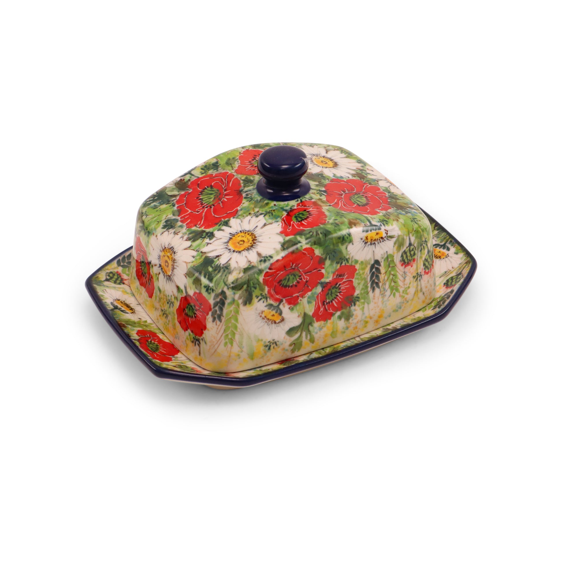 7"x5" Butter Dish, LE Pattern: 100Lat