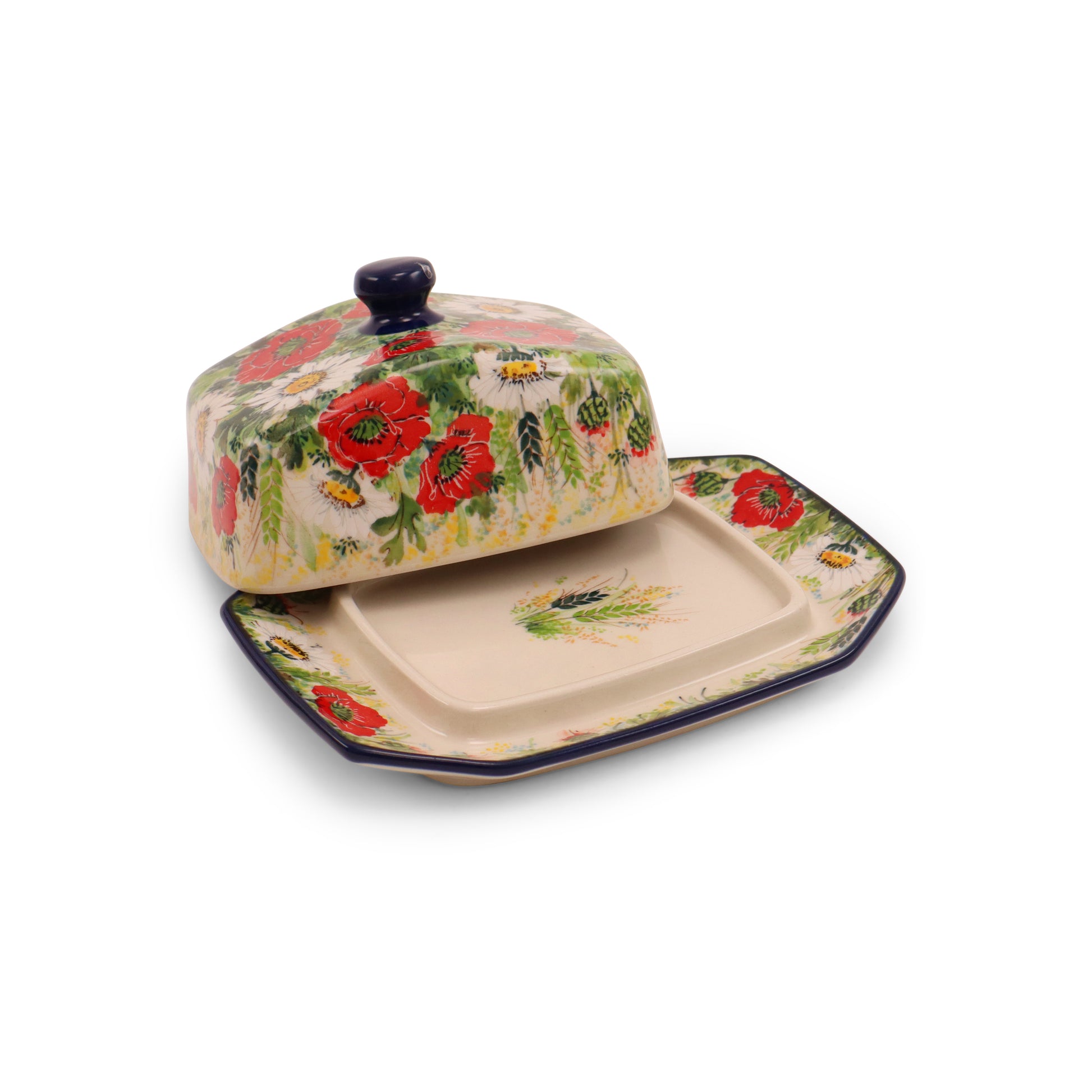 7"x5" Butter Dish, LE Pattern: 100Lat