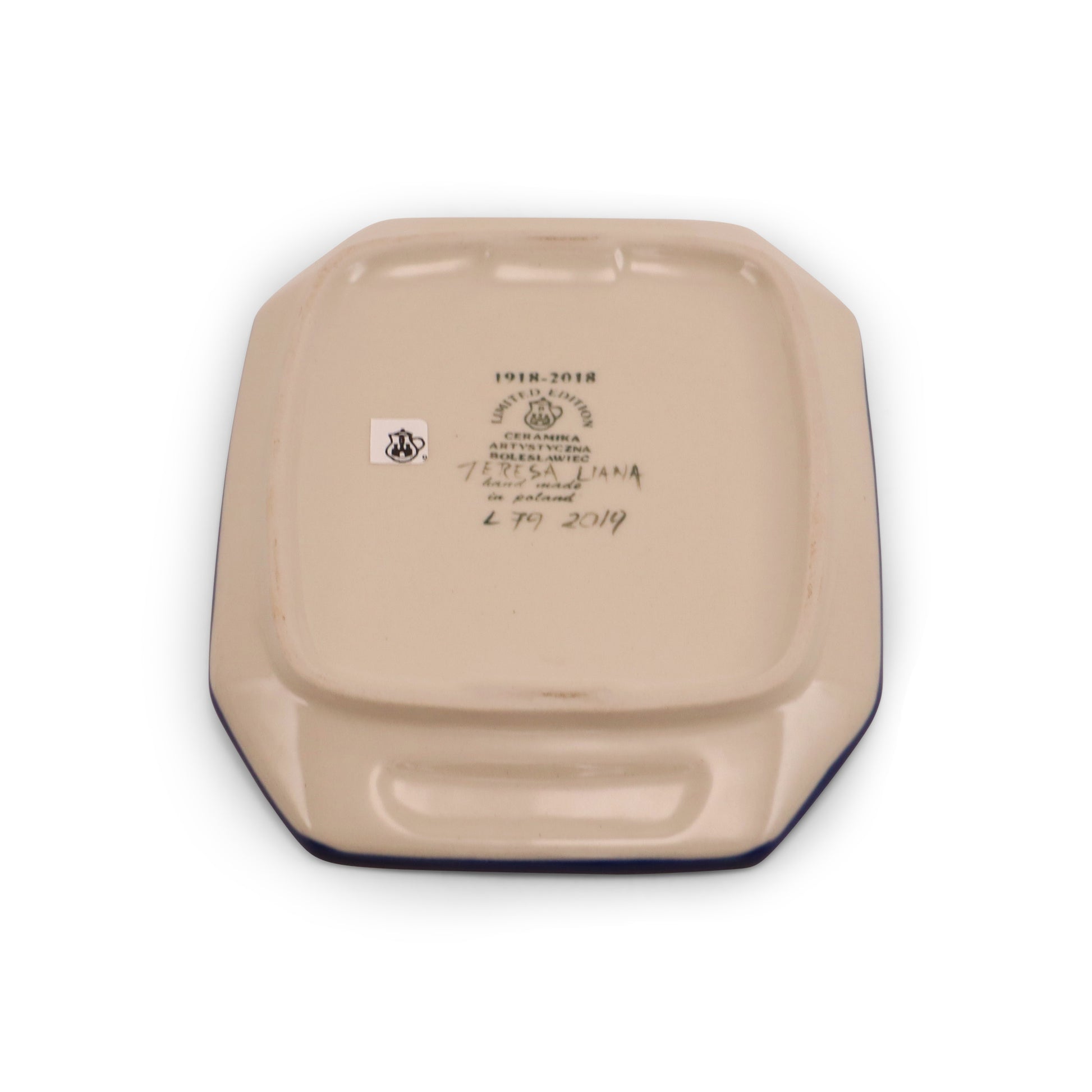 7"x5" Butter Dish, LE Pattern: 100Lat