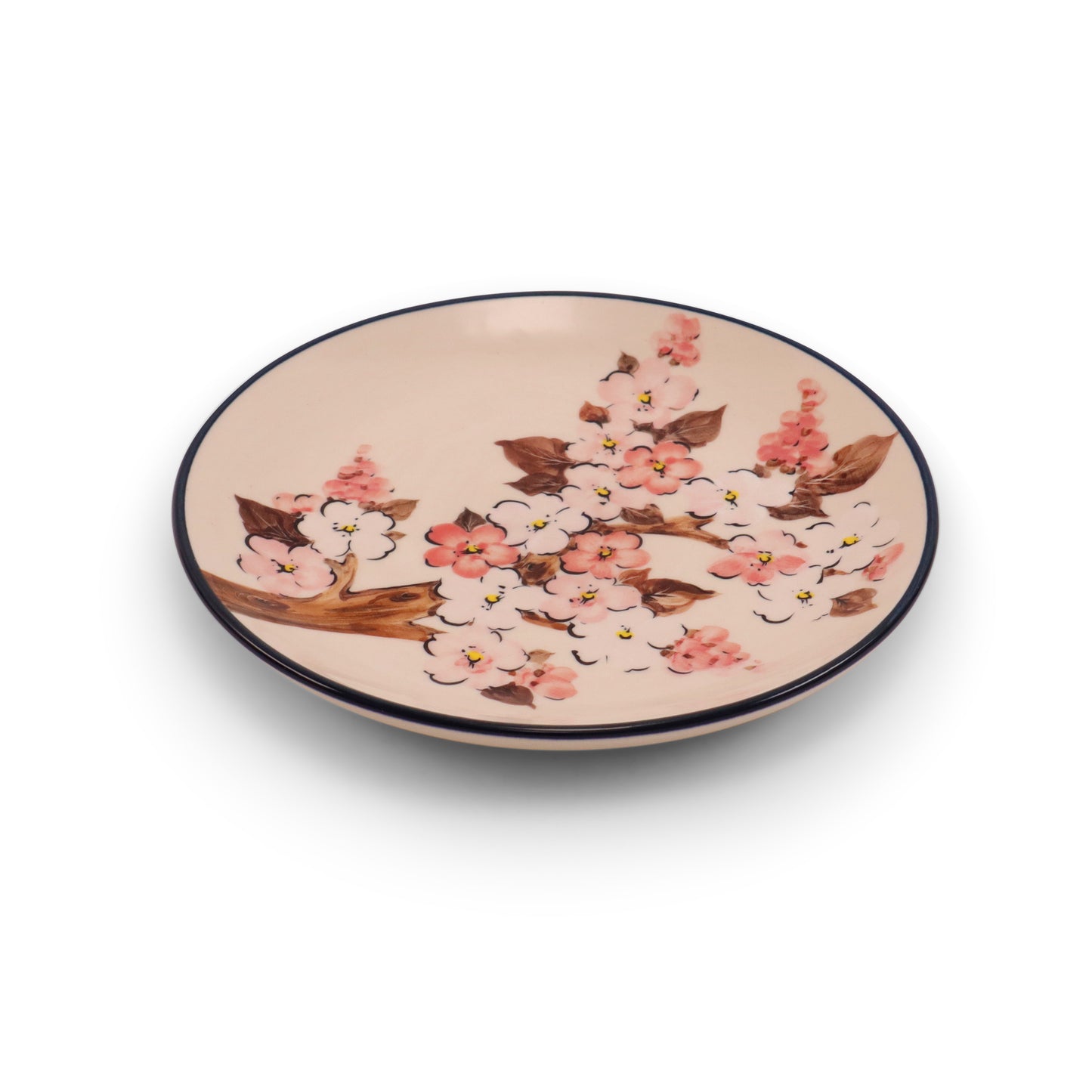 7.5" Dessert Plate. Pattern: Spring Blush