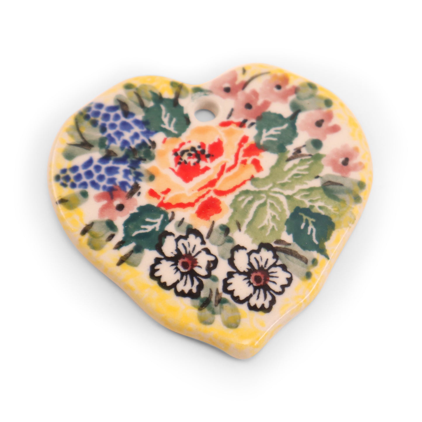 3"x2.5" Heart Pendant. Pattern: D