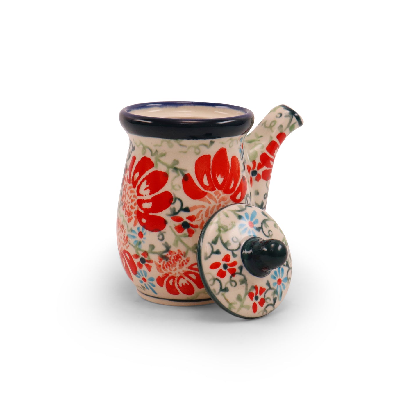 6oz Cruet. Pattern: Flower Parade