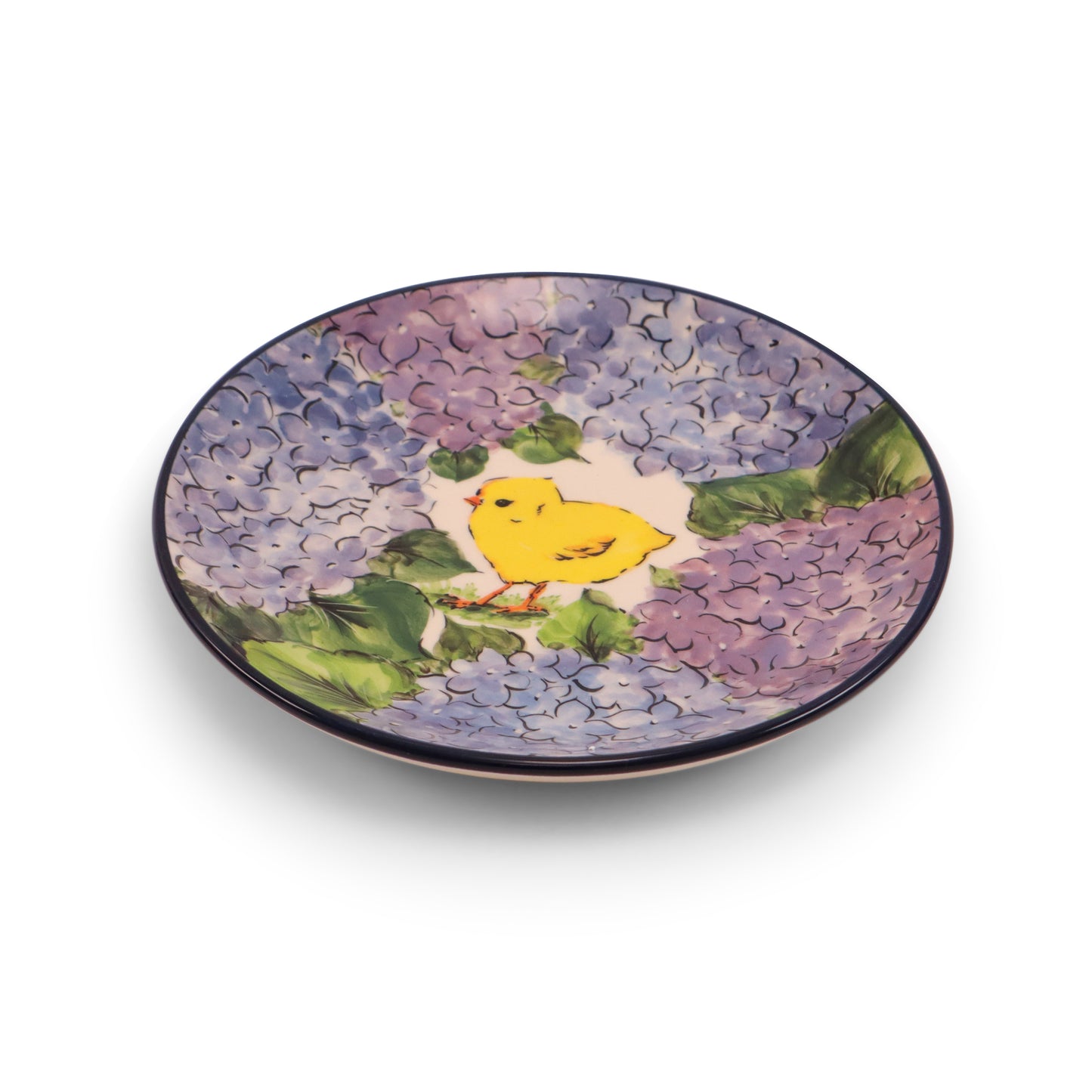 7.5" Dessert Plate 2Q LE. Pattern: Hydrangea Chick