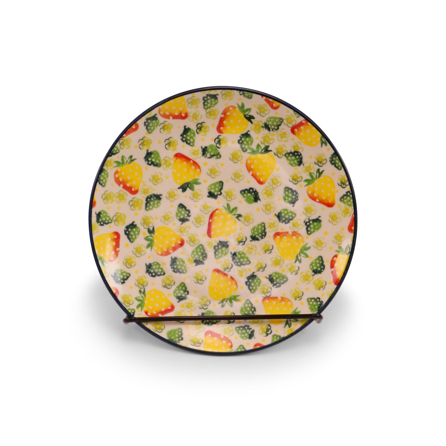 7.5" Dessert Plate. Pattern: Golden Strawberry