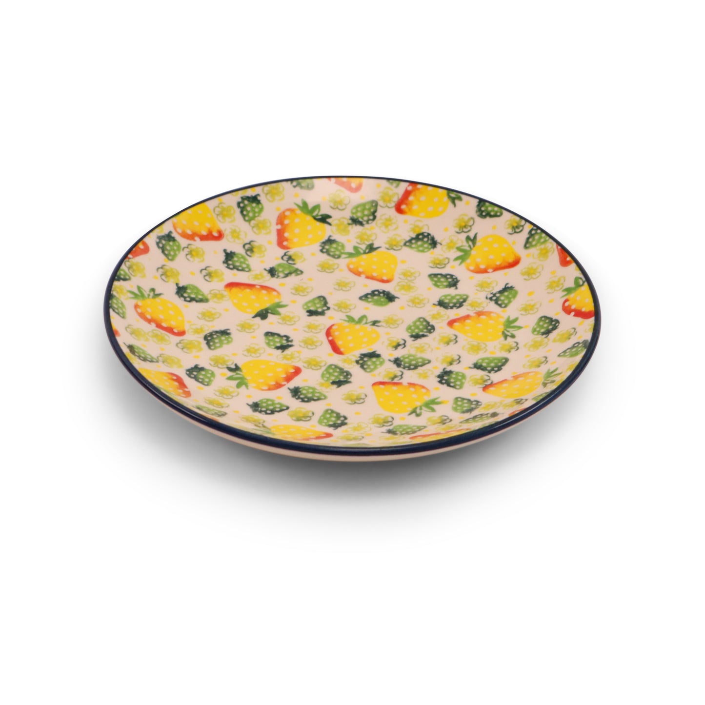 7.5" Dessert Plate. Pattern: Golden Strawberry