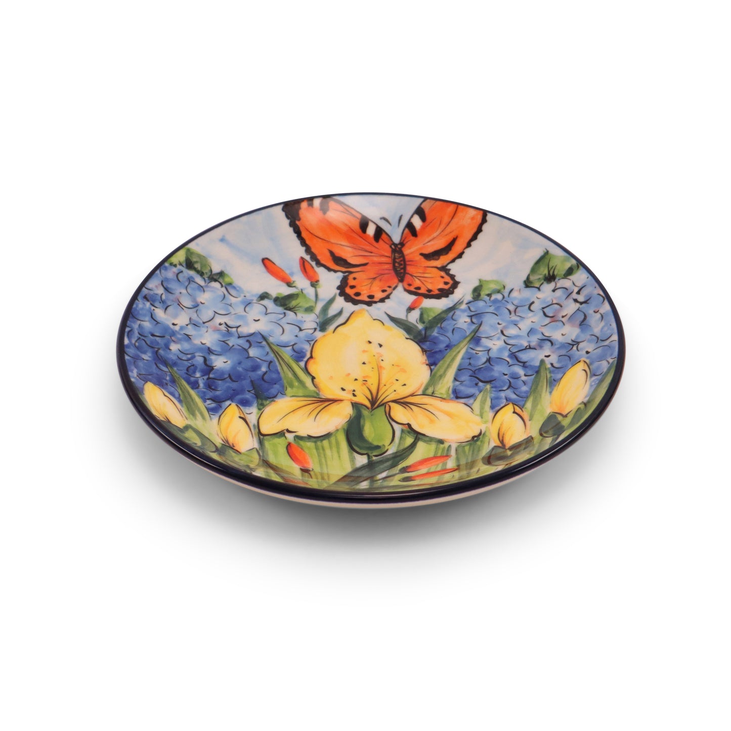7.5" Dessert Plate LE. Pattern: Iris Bouquet