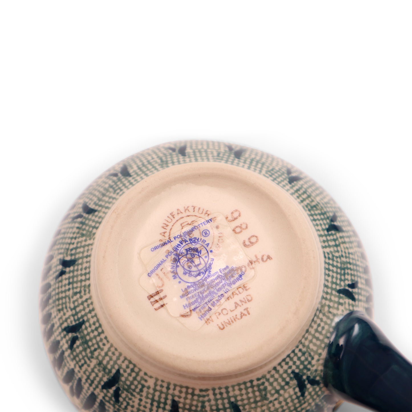 16oz Belly Mug. Pattern: Forget Me Not