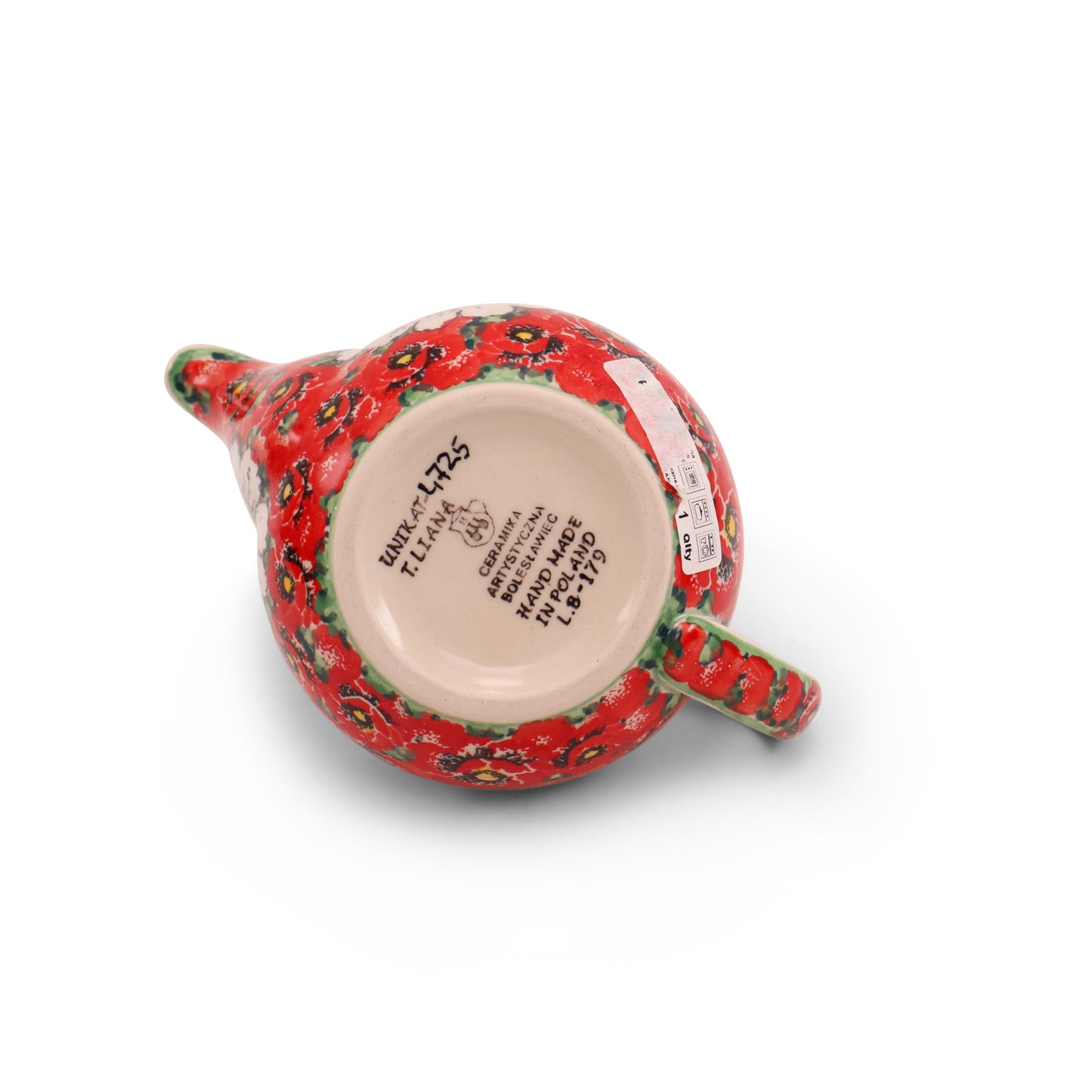 14oz Teapot .Pattern: Scarlet Poppy