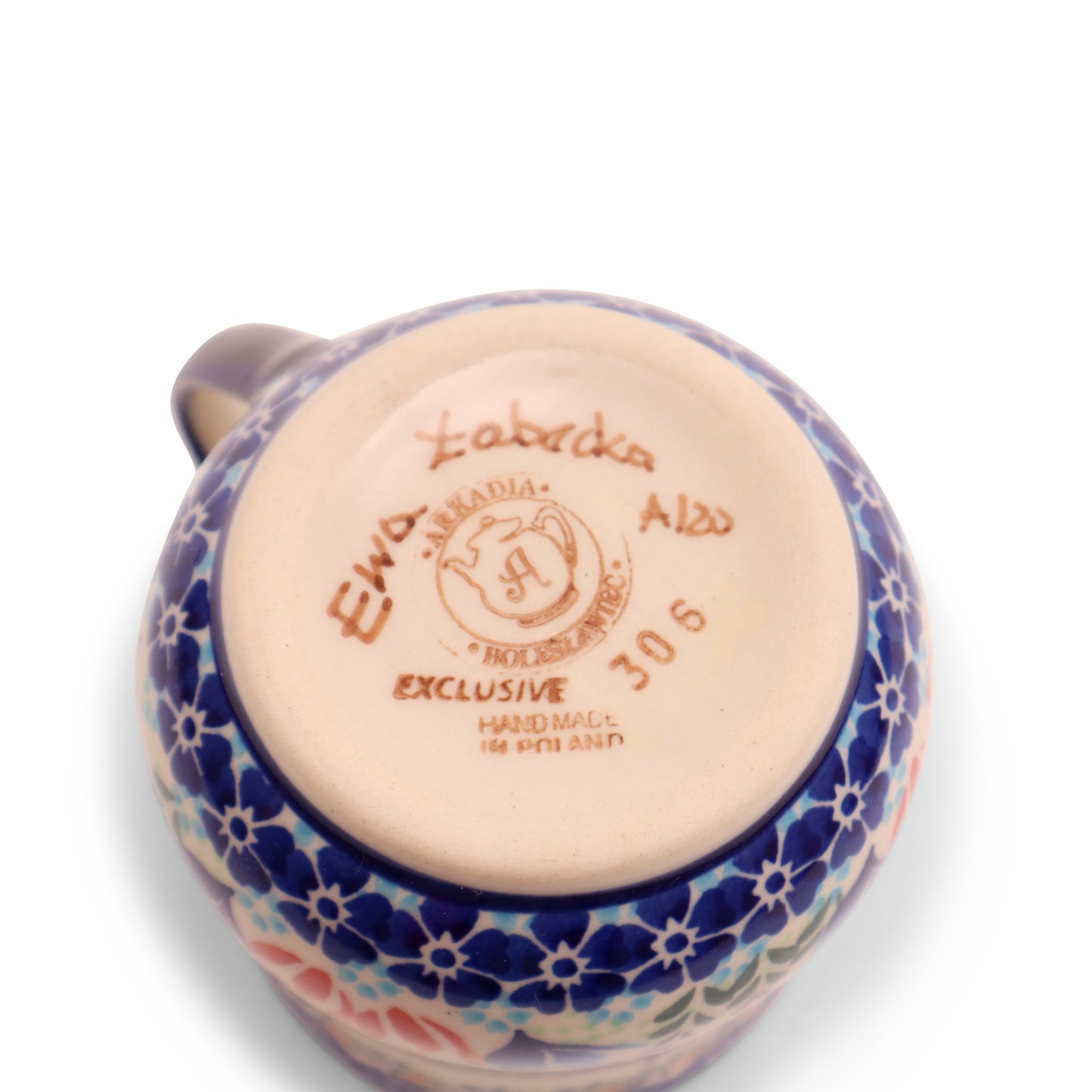 12oz Tulip Mug. Pattern: Butterfly