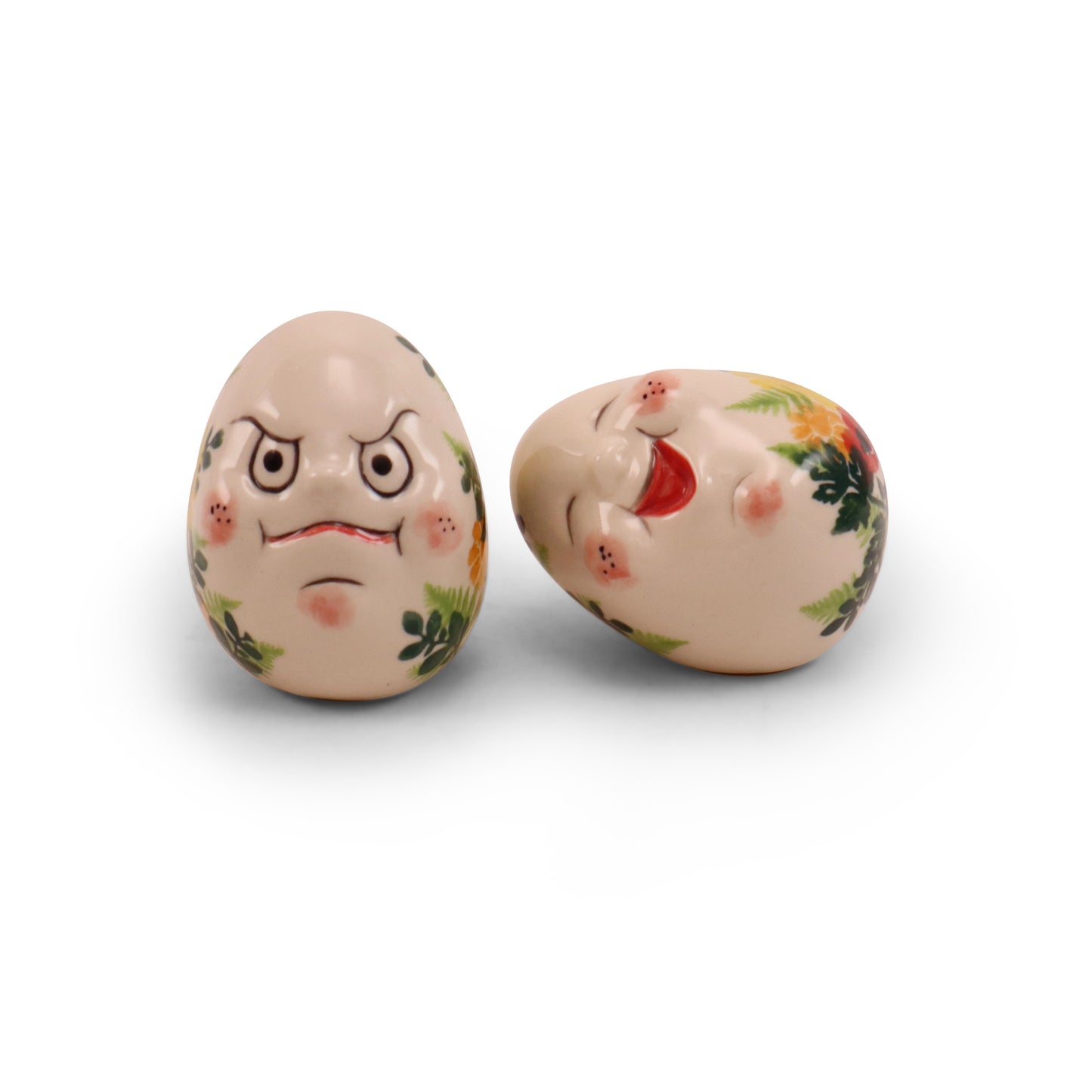 3" Egg Friends Figurine A Set of 2. Pattern: Lato