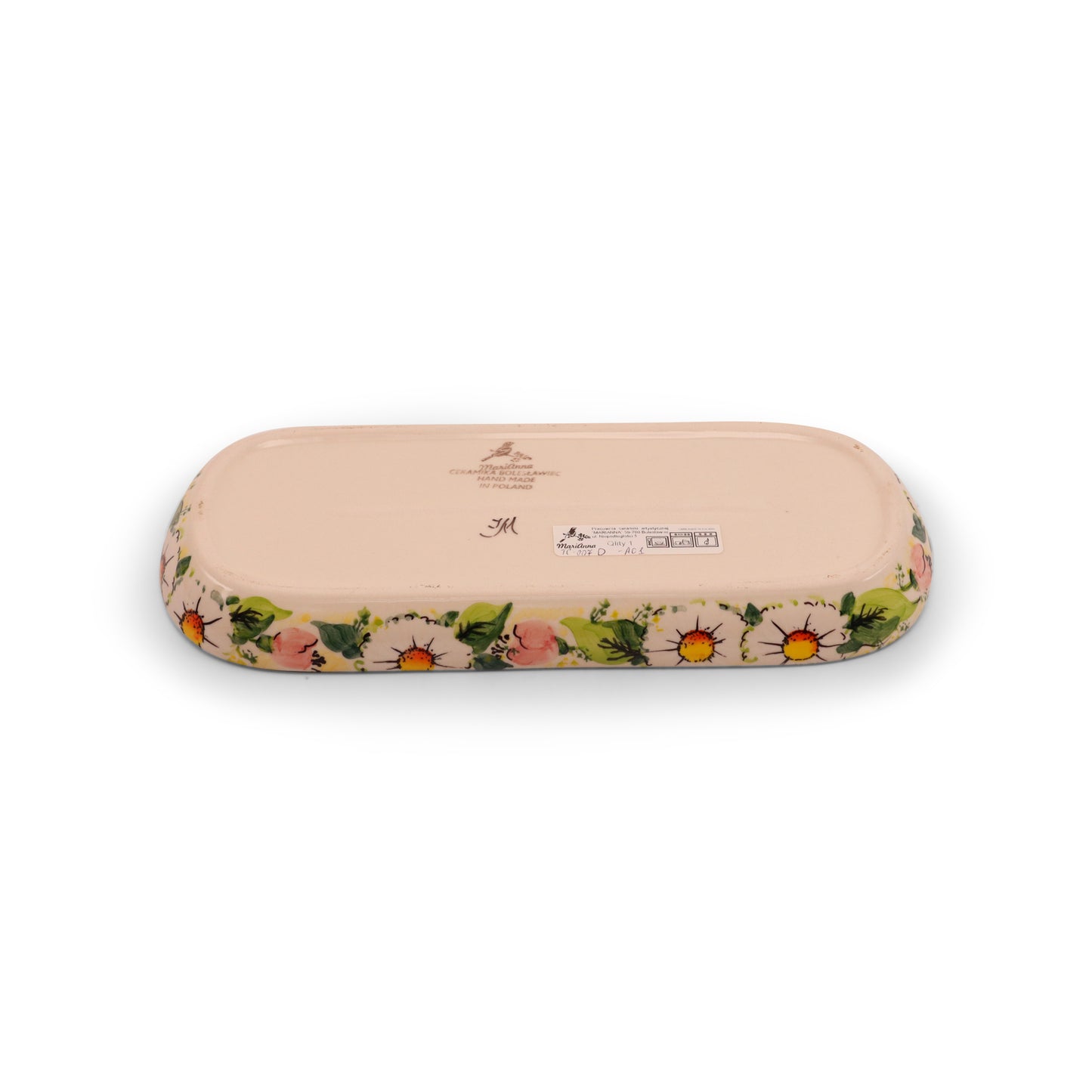 10"x6" Rectangular Tray. Pattern: Spring Serenade