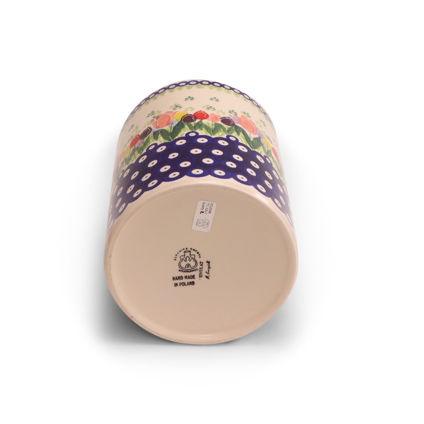 85oz Container with Lid 2Q. Pattern: Tulip Time