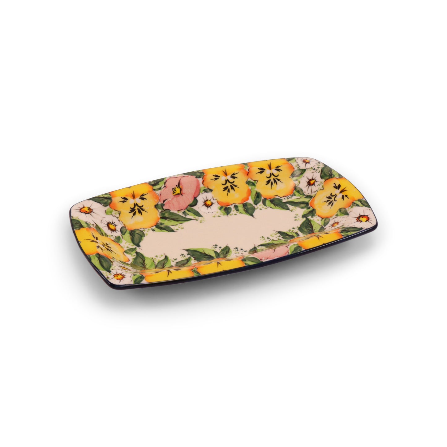 10.5"x4.5" Tray. Pattern: Spring Serenade