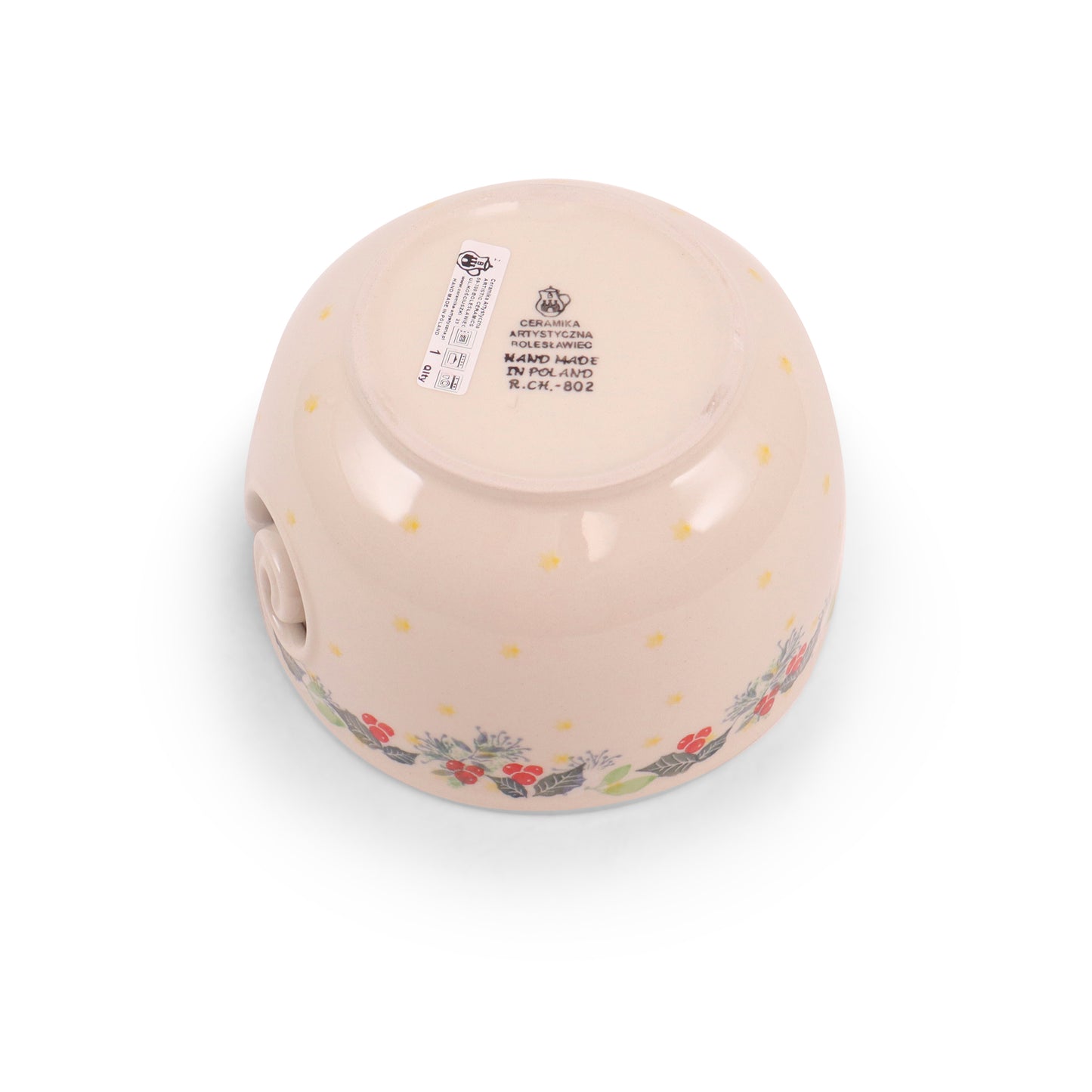 6.5"x4" Yarn Bowl. Pattern: Garland Trim