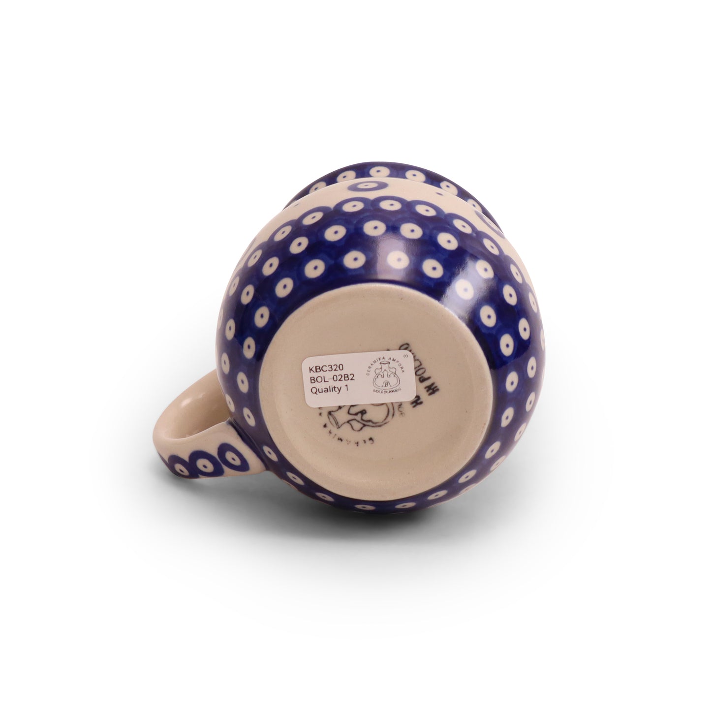 12oz Belly Mug. Pattern: Owl Eye