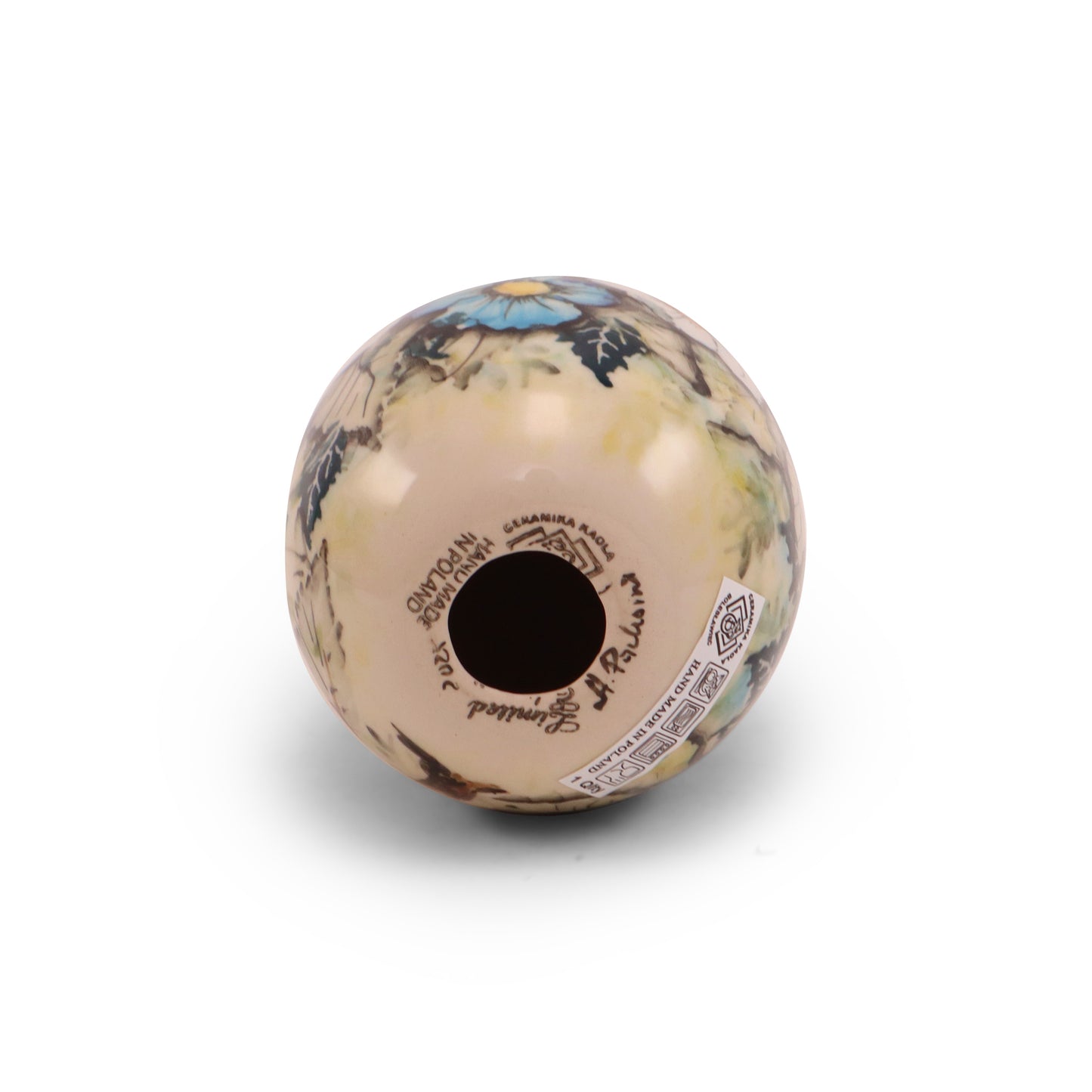 5" Large Ceramic Egg. Pattern: LE F