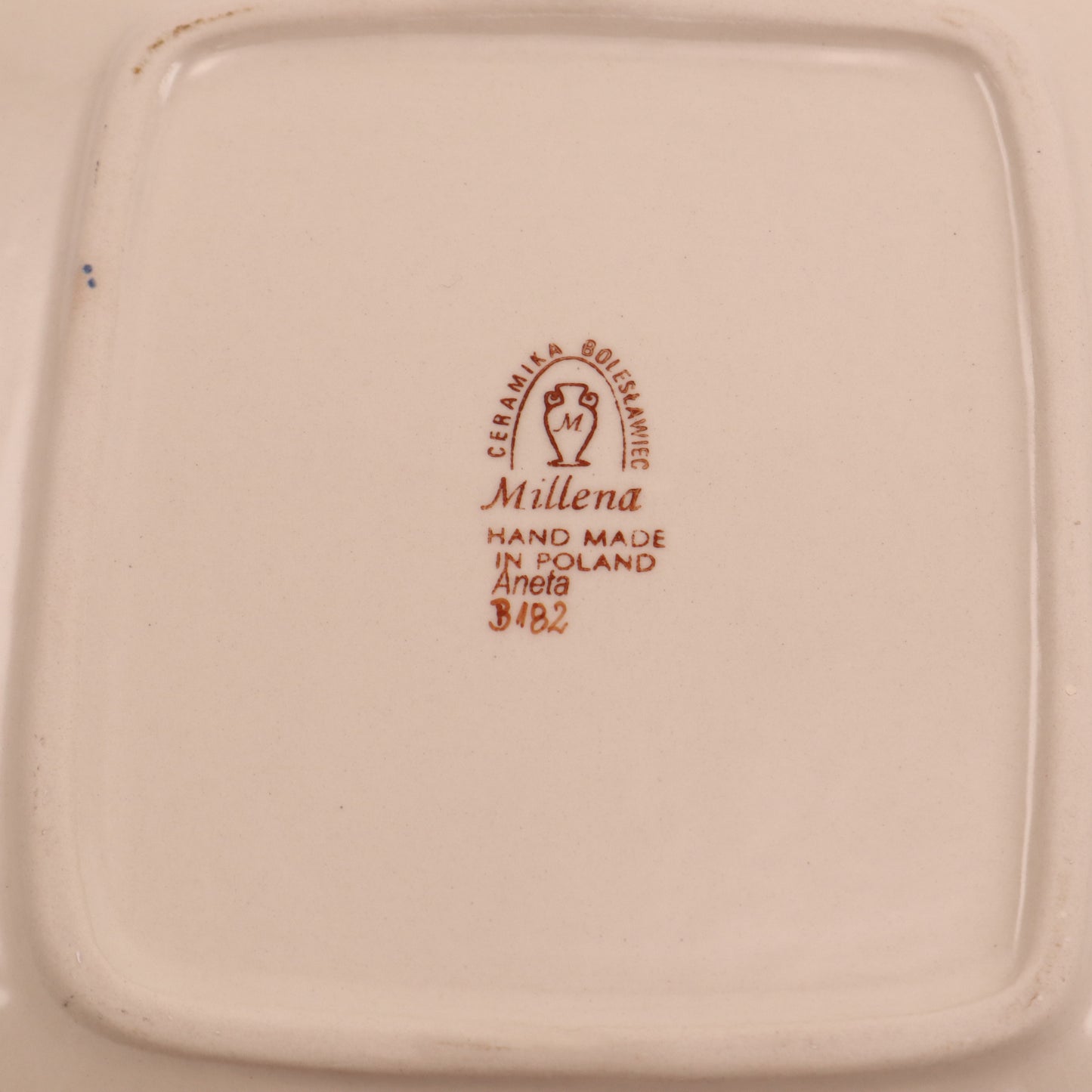 9"X8" Rectangular Plate .Pattern: B182