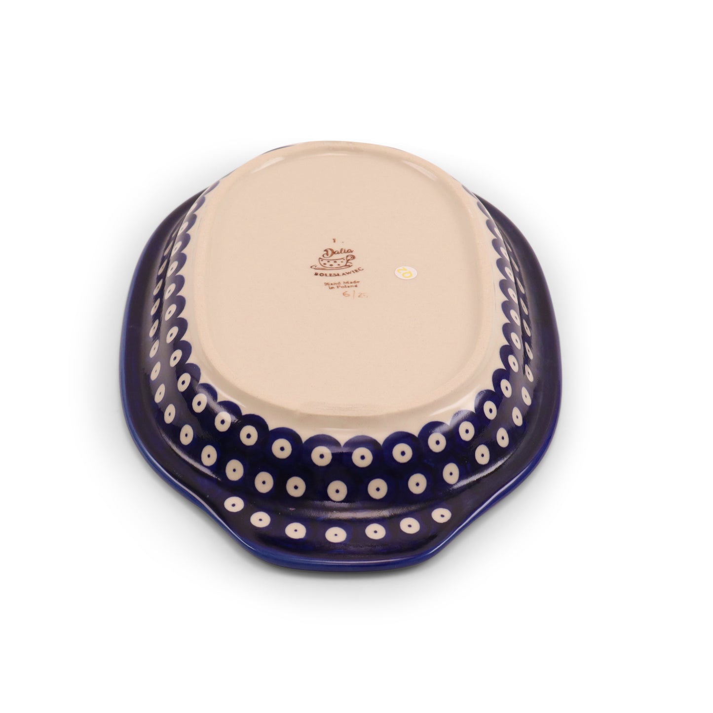 12"x8" Oval Tray with Handles 2Q Pattern: Owl Eye