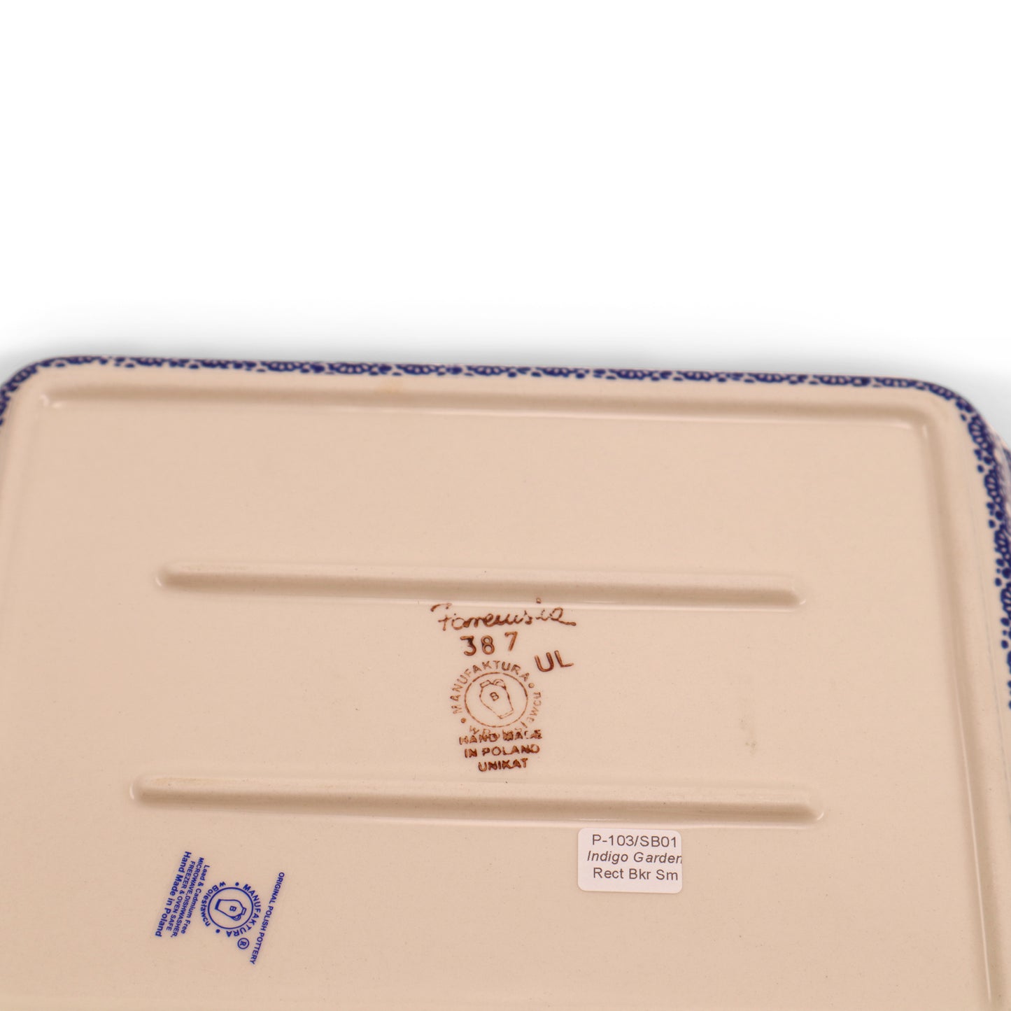 9"x8"x2" Baker .Pattern: Wedding