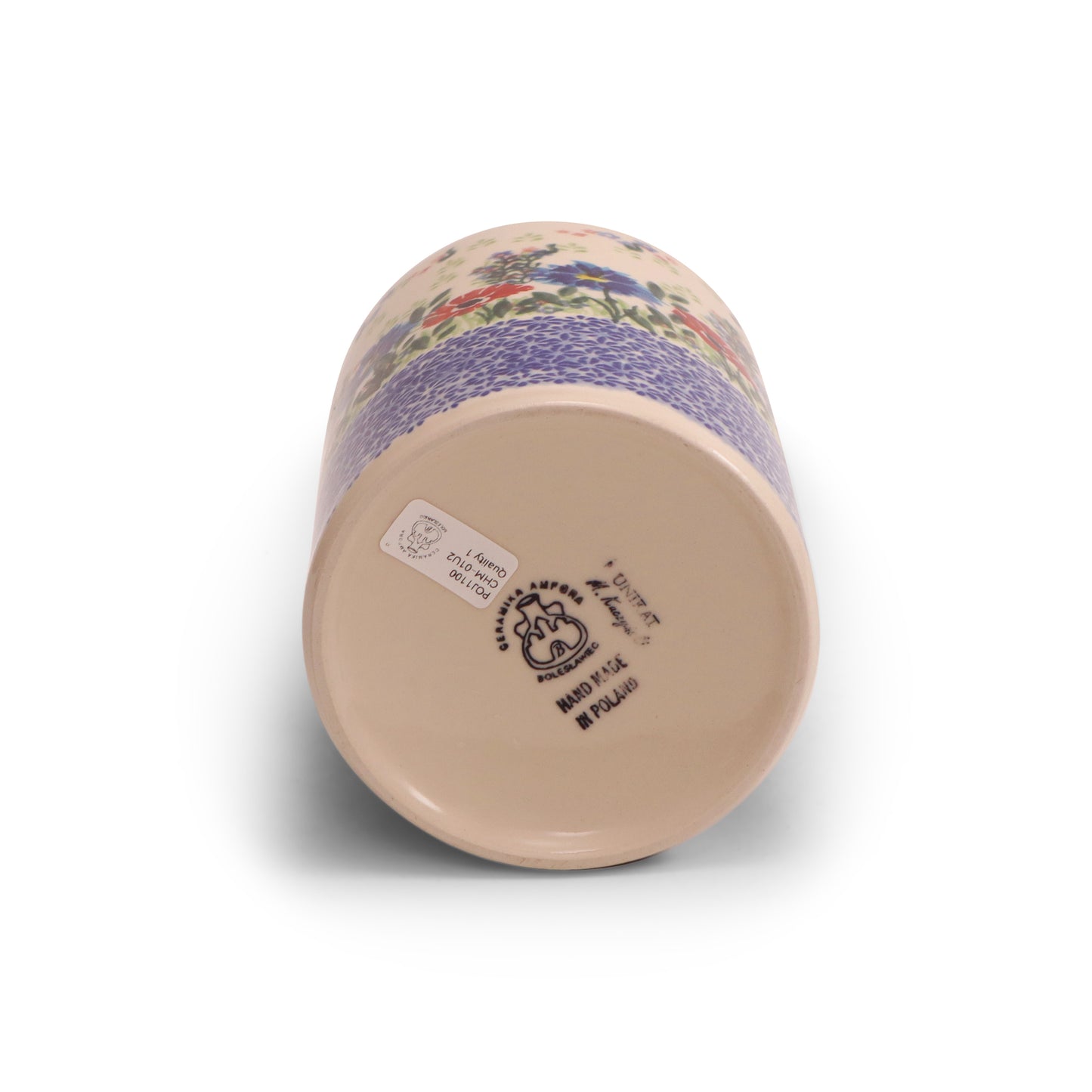 37oz Container with Lid. Pattern: Maki Cornflower