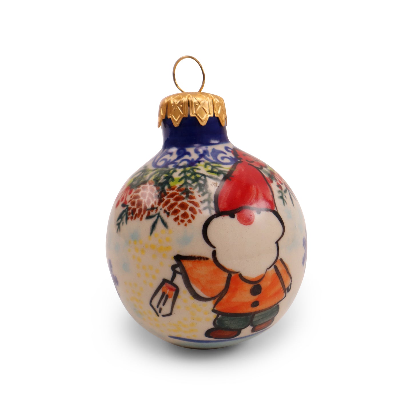 4" Ornament .Pattern: Winter Stroll