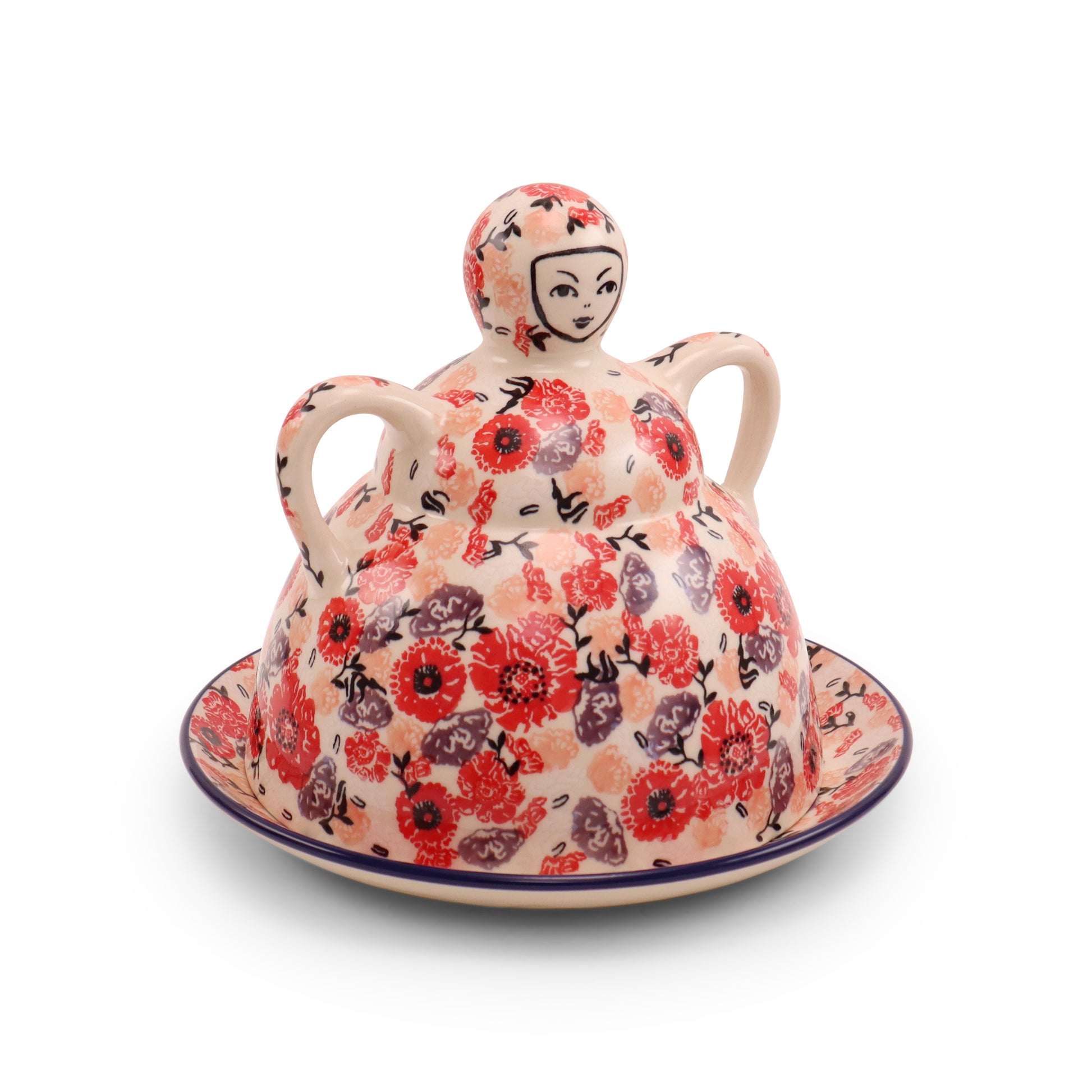 9"x9" Cheese Lady Pattern: Cherry Delight