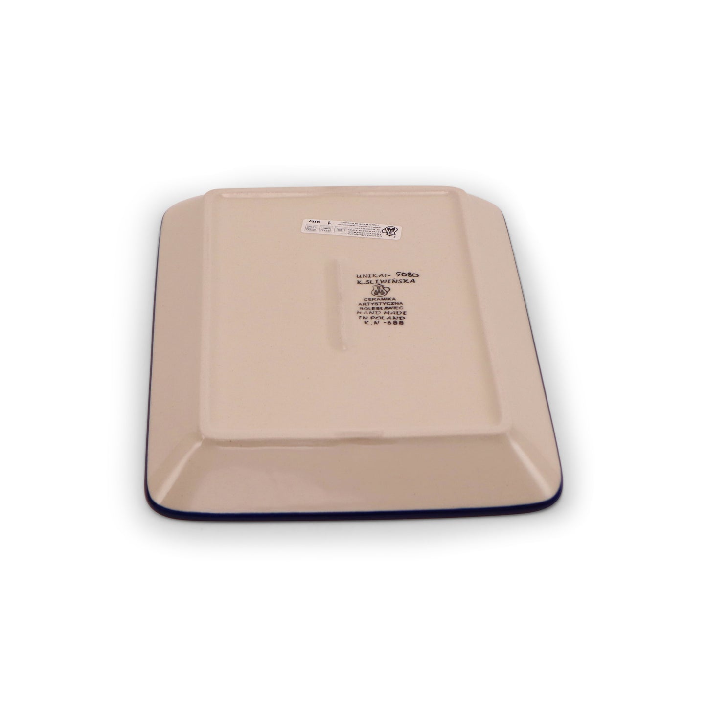 7"x9.5" Rectangular Tray Pattern: Rosé