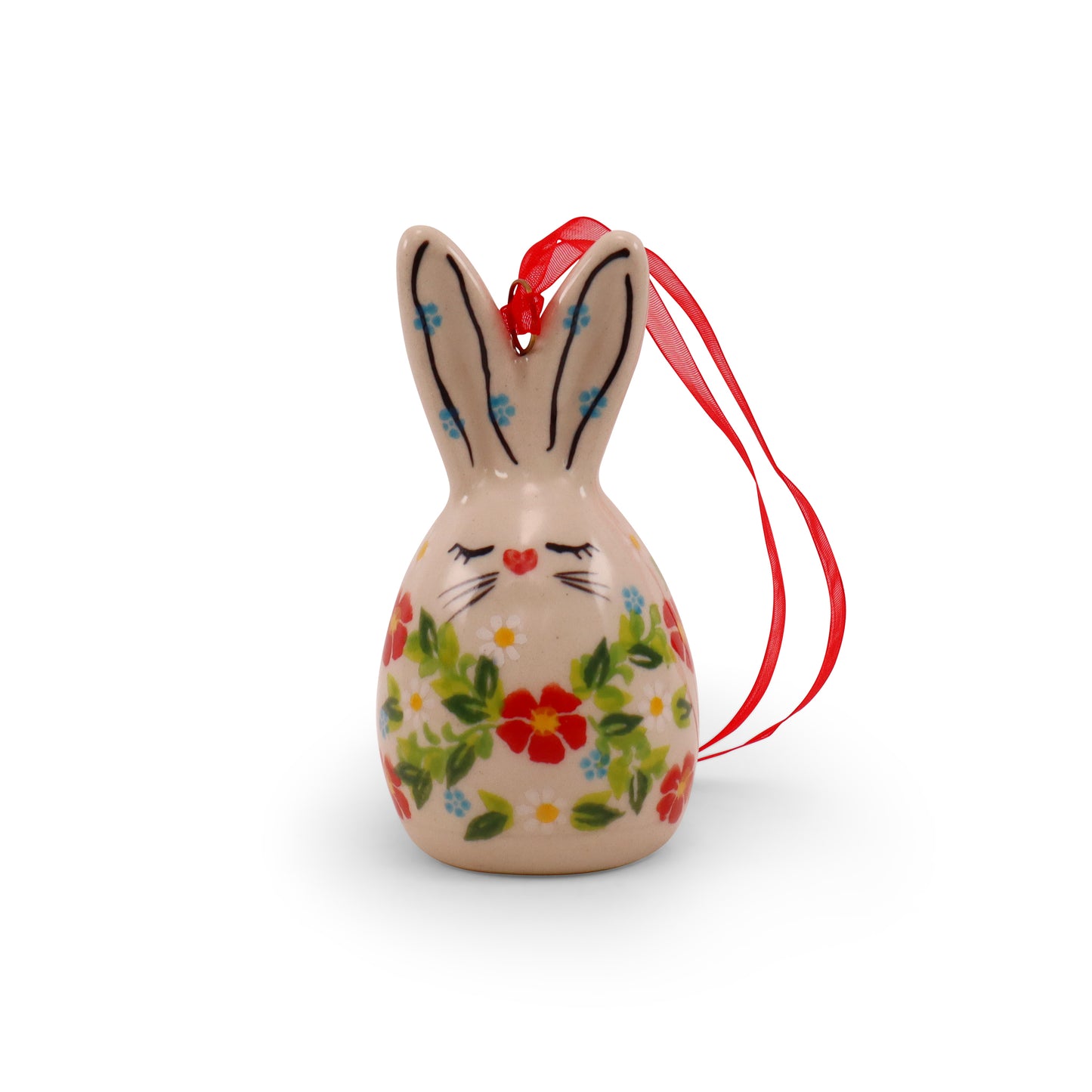 4"x2" Bunny Ornament. Pattern: Spring Bunch A