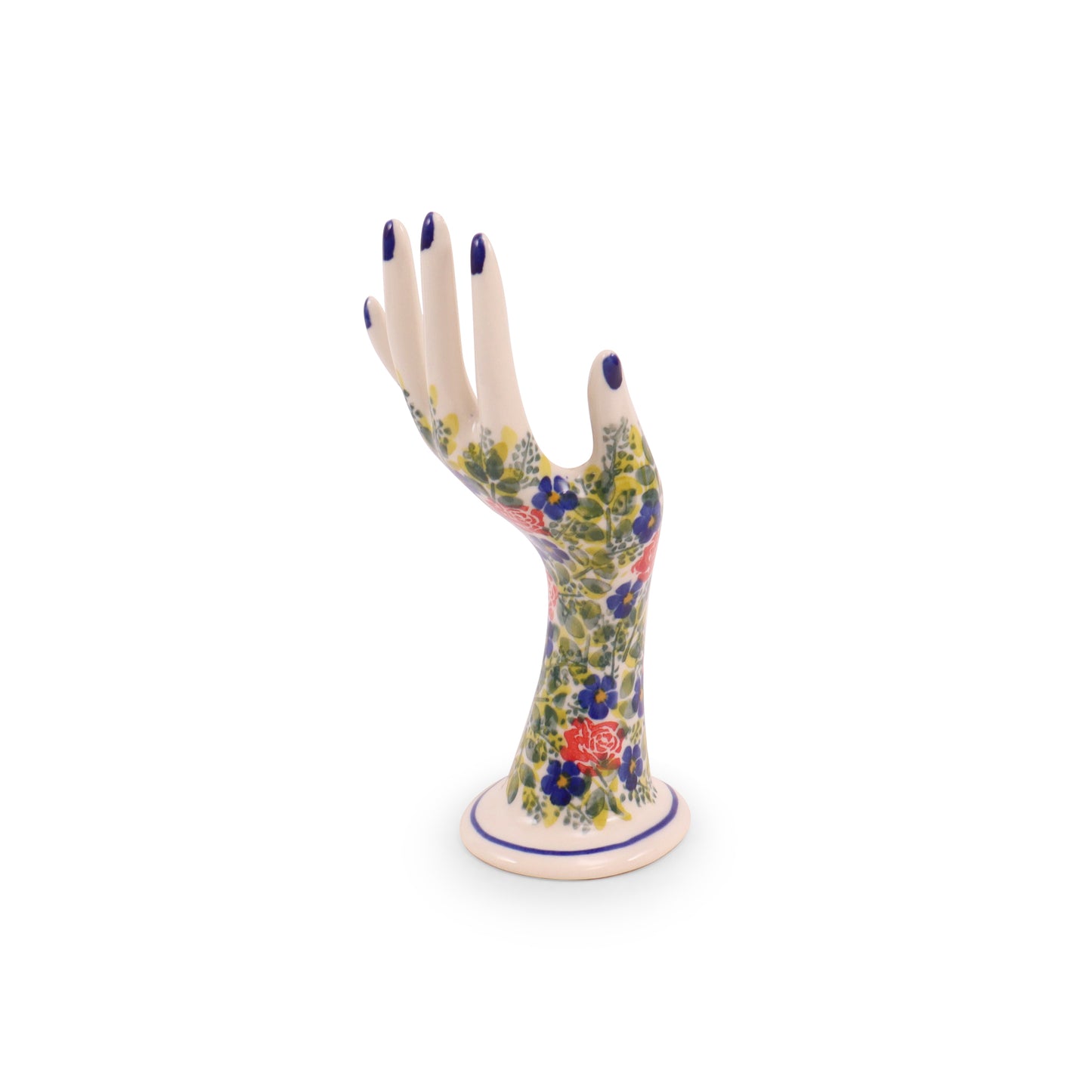 3"x8" Hand Figurine. Pattern: Garden Plot