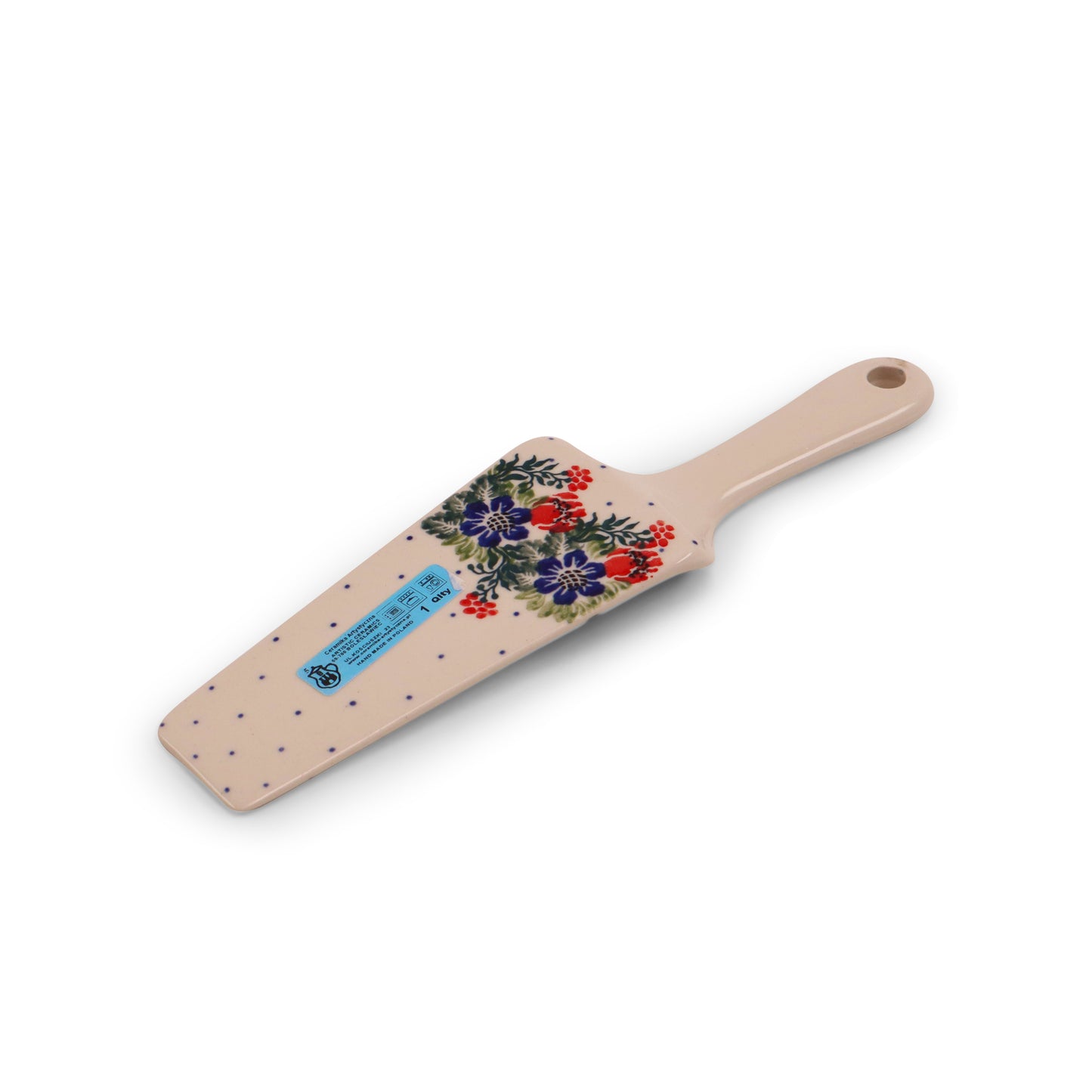 10"x3" Cake Server. Pattern: Around the Clock