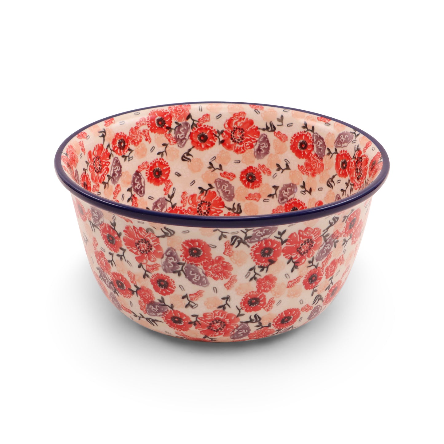10.5"x5.5" Round Bowl Pattern: Cherry Delight