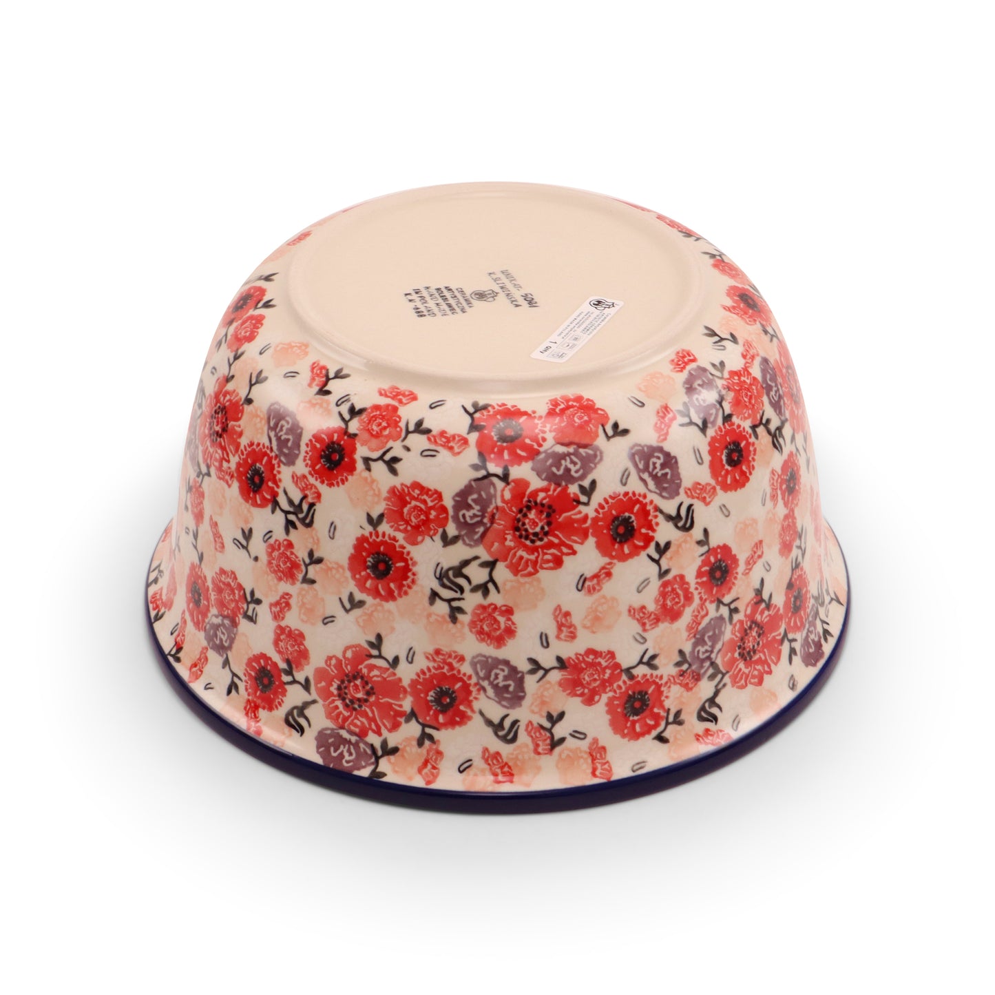 10.5"x5.5" Round Bowl Pattern: Cherry Delight
