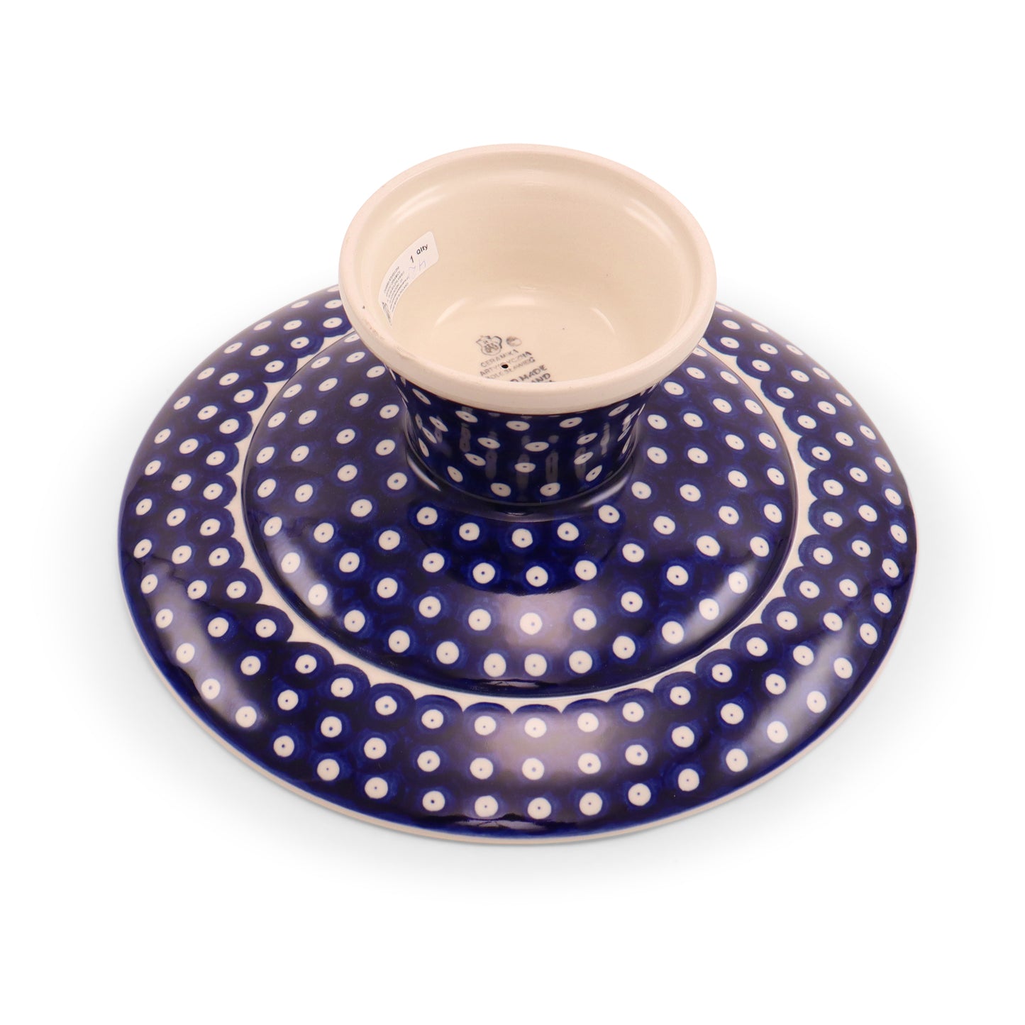 12"x5.5" Cake Stand Pattern: Owl Eye